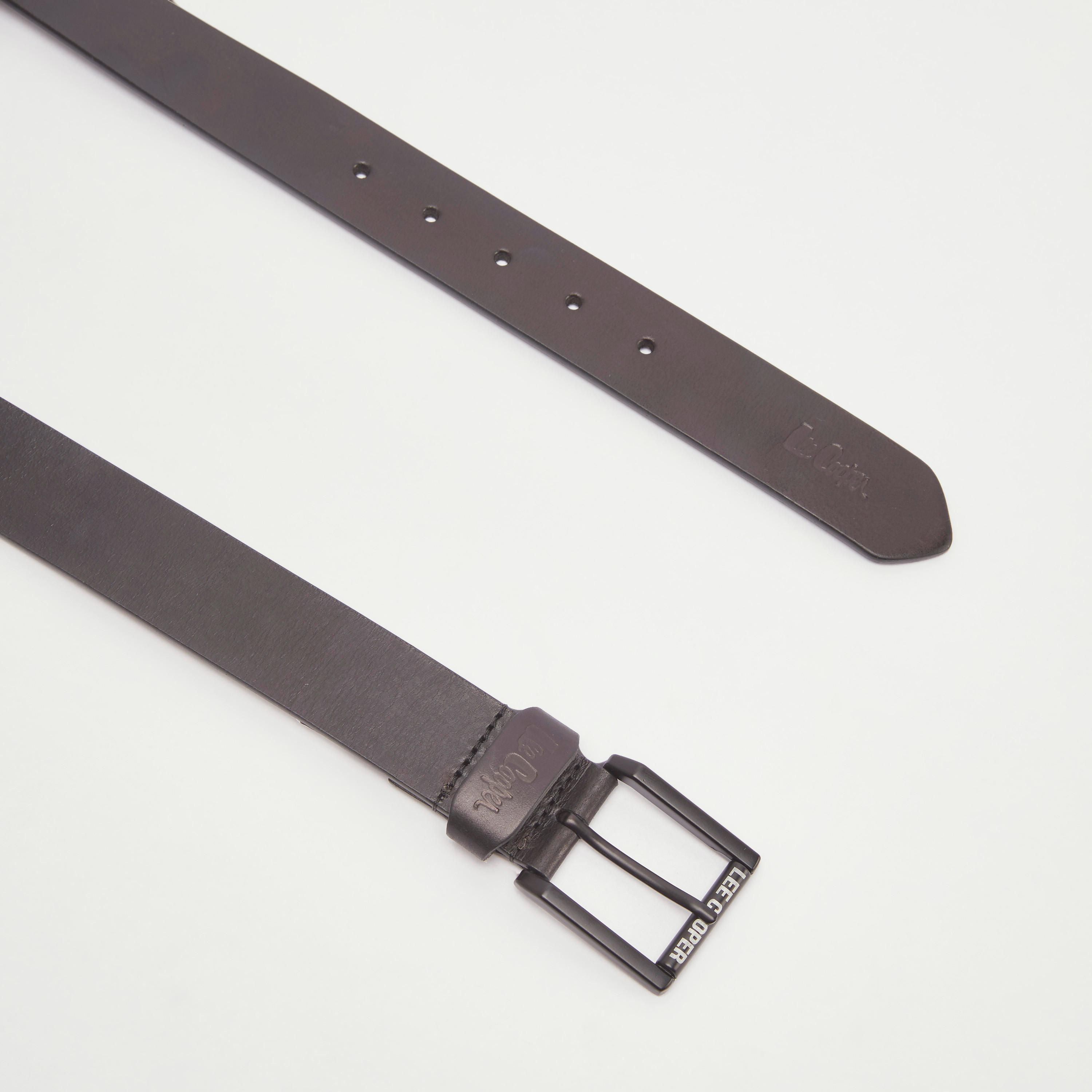 Lee Cooper Solid Waist Belt with Pin Buckle Closure-men-beltsandwallets-belts-image-4