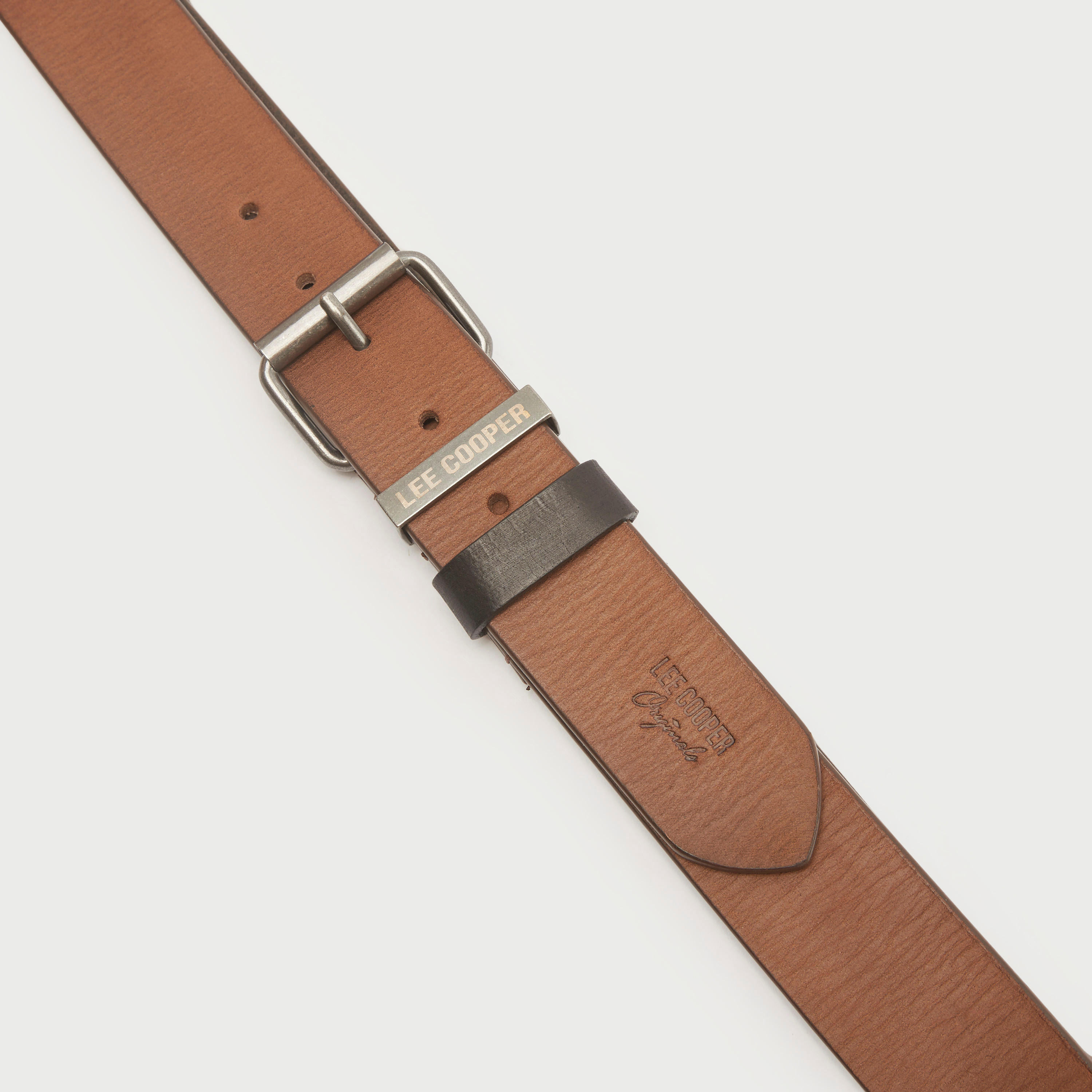 Lee Cooper Solid Waist Belt with Pin Buckle Closure-men-beltsandwallets-belts-image-2
