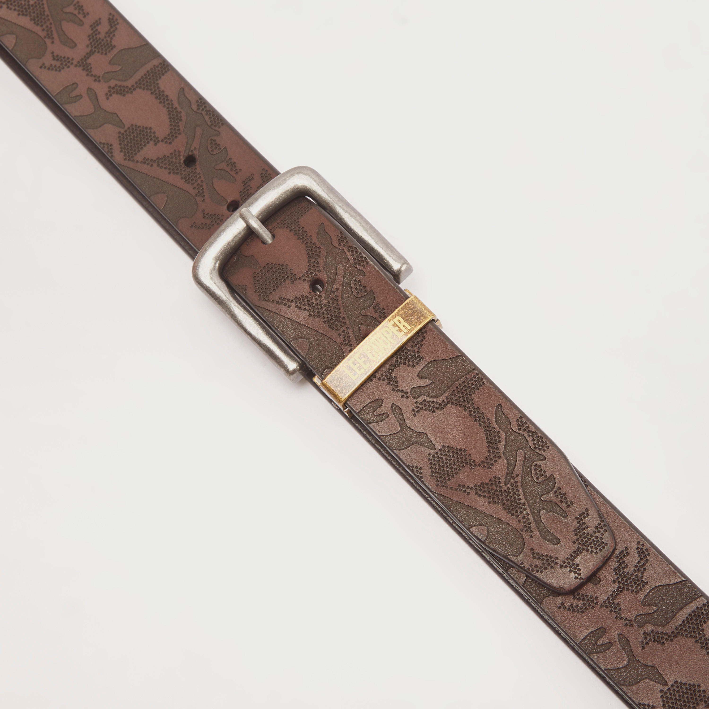 حزام بارز الملمس بإبزيم بدبوس إغلاق من لي كوبر-men-beltsandwallets-belts-image-2