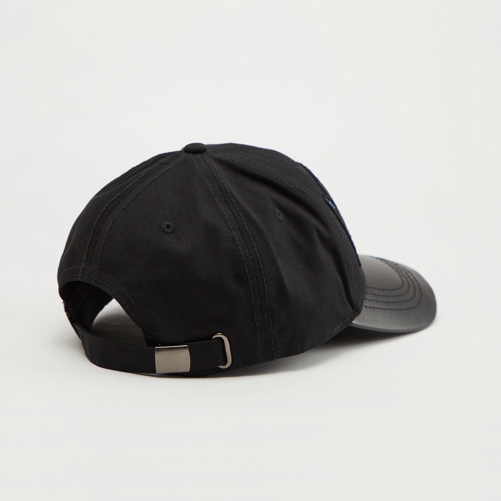 Superman Embroidered Cap with Plate Buckle Closure and Eyelets-men-caps-image-4