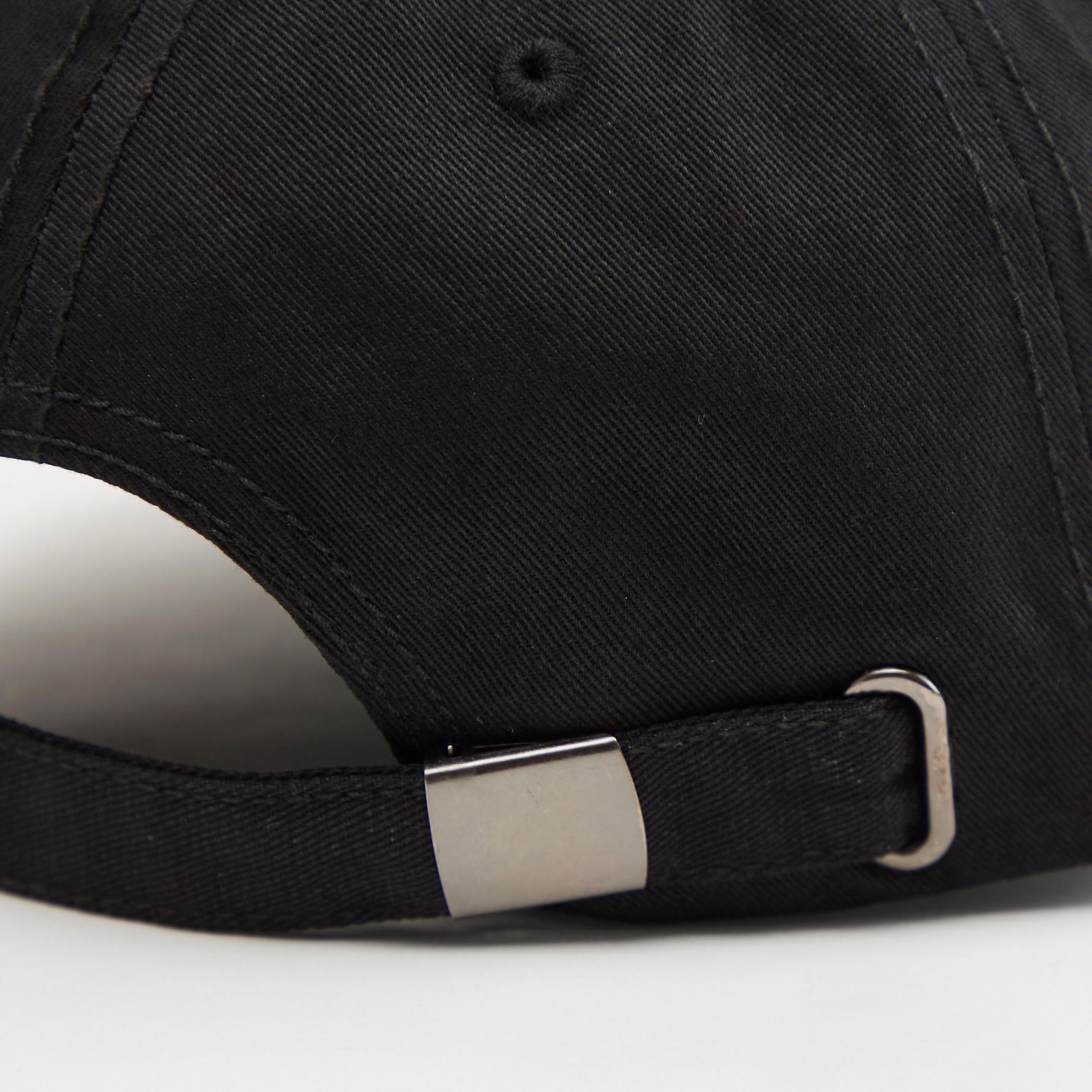 Embossed Print Cap with Plate Buckle Closure and Eyelets-men-caps-image-5