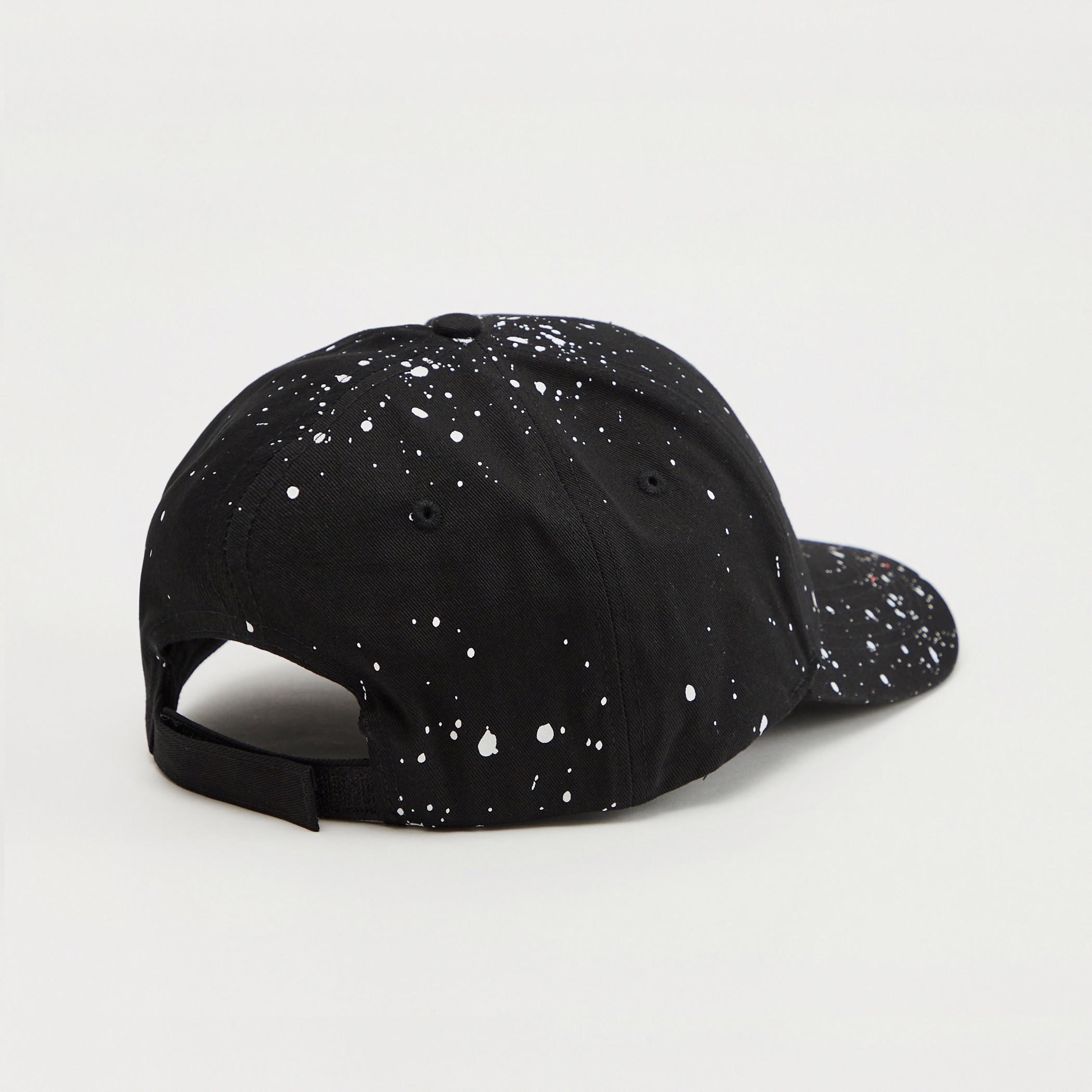 Batman Logo Print Cap with Hook and Loop Strap Closure-men-caps-image-4