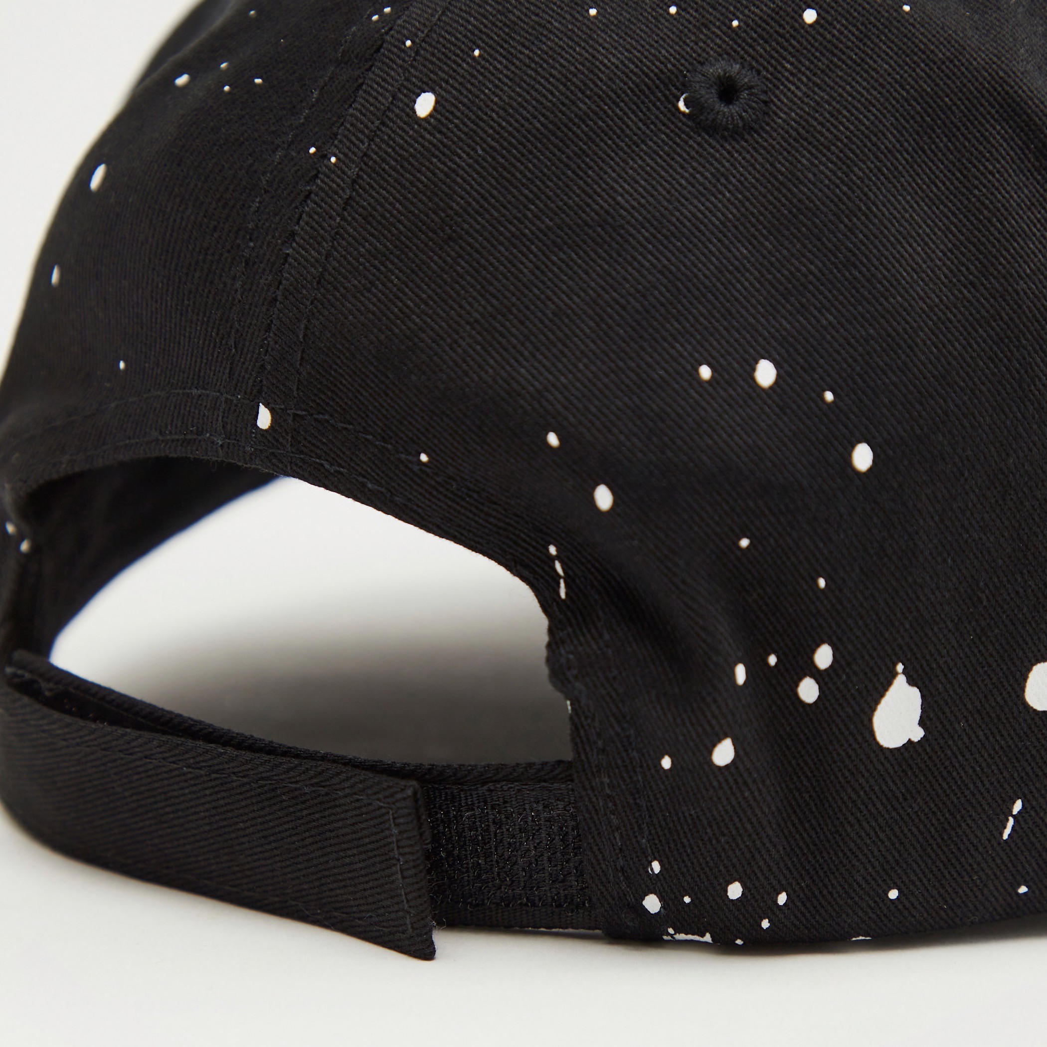 Batman Logo Print Cap with Hook and Loop Strap Closure-men-caps-image-5