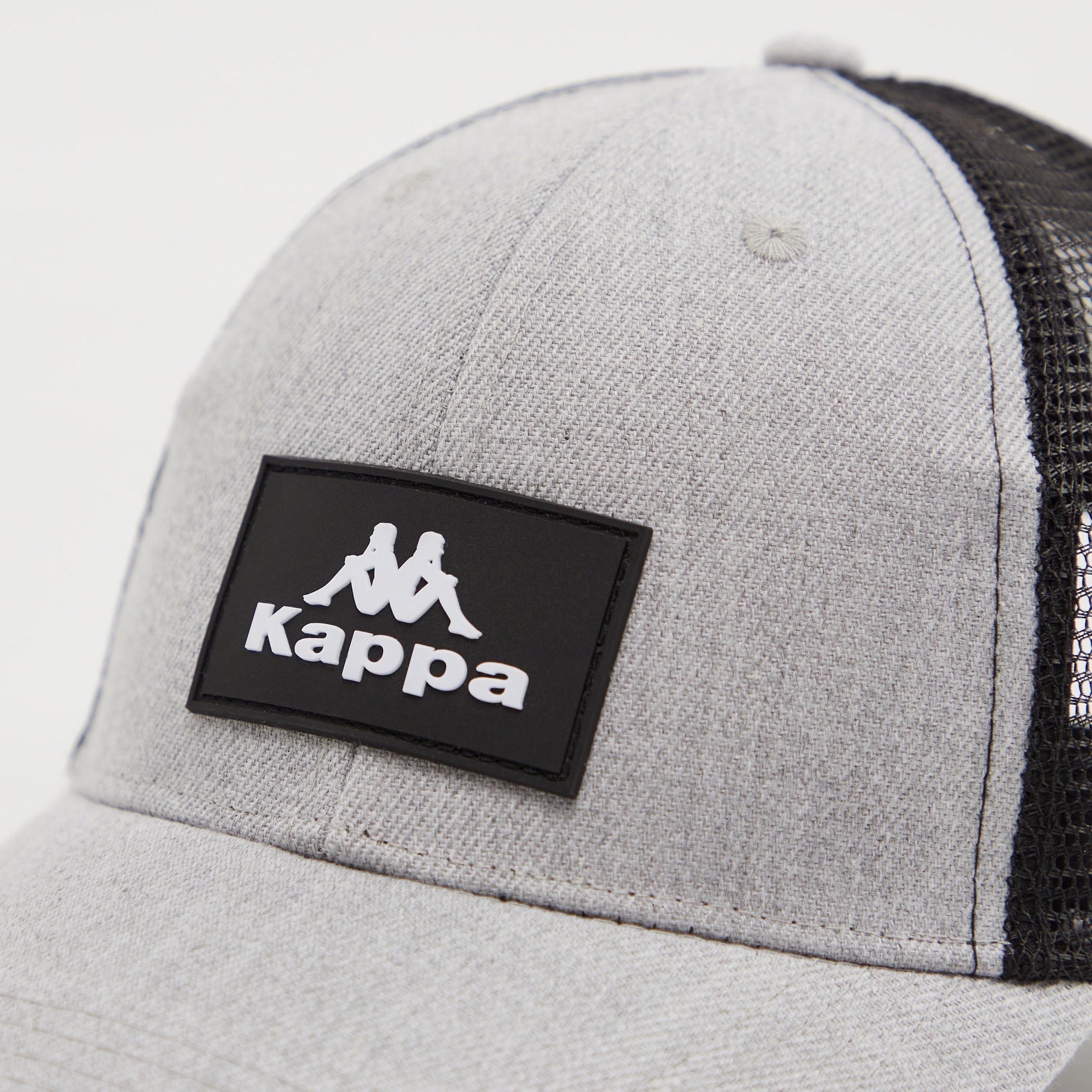 Kappa Textured Cap with Mesh Panels and Snap Back Closure-men-caps-image-2