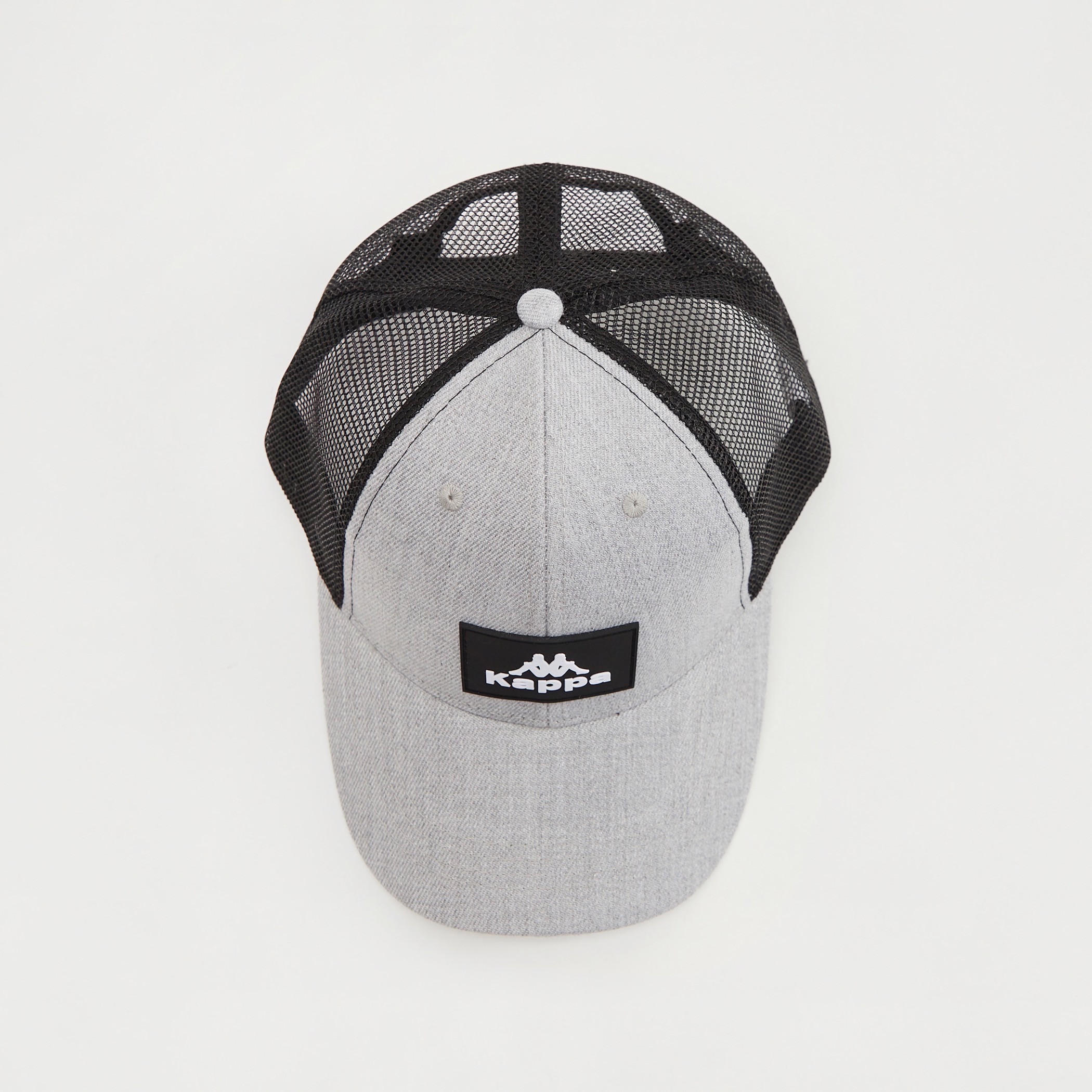 Kappa Textured Cap with Mesh Panels and Snap Back Closure-men-caps-image-3