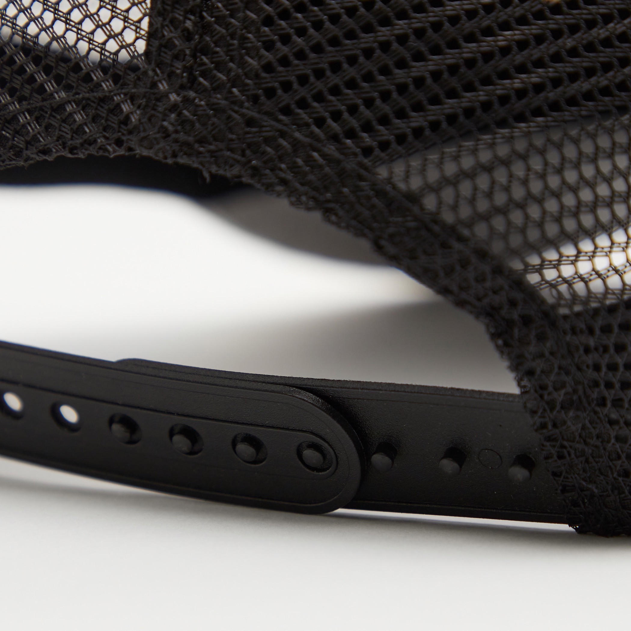 Kappa Textured Cap with Mesh Panels and Snap Back Closure-men-caps-image-5
