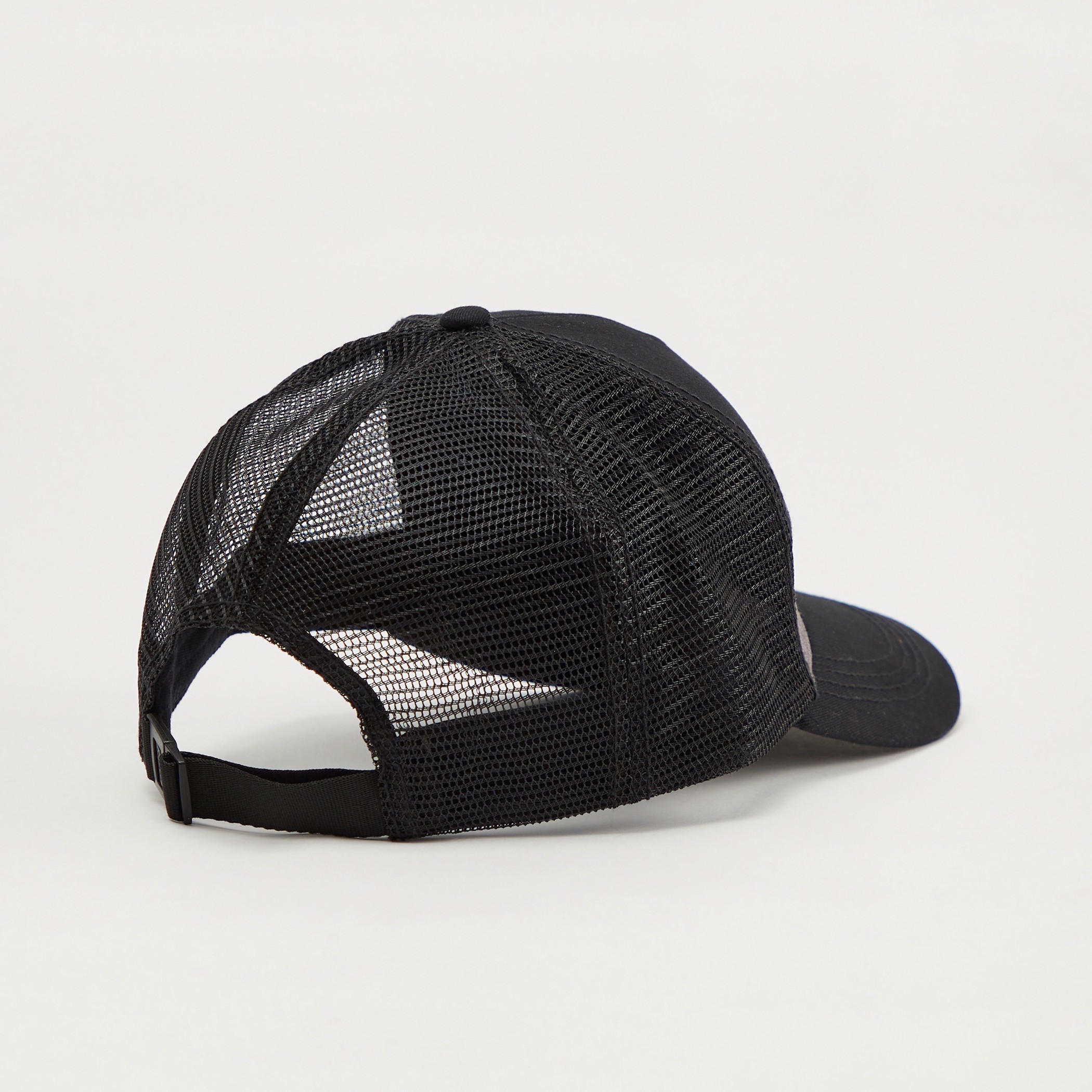 Kappa Embroidered Cap with Mesh Panels and Clip-On Closure-men-caps-image-4