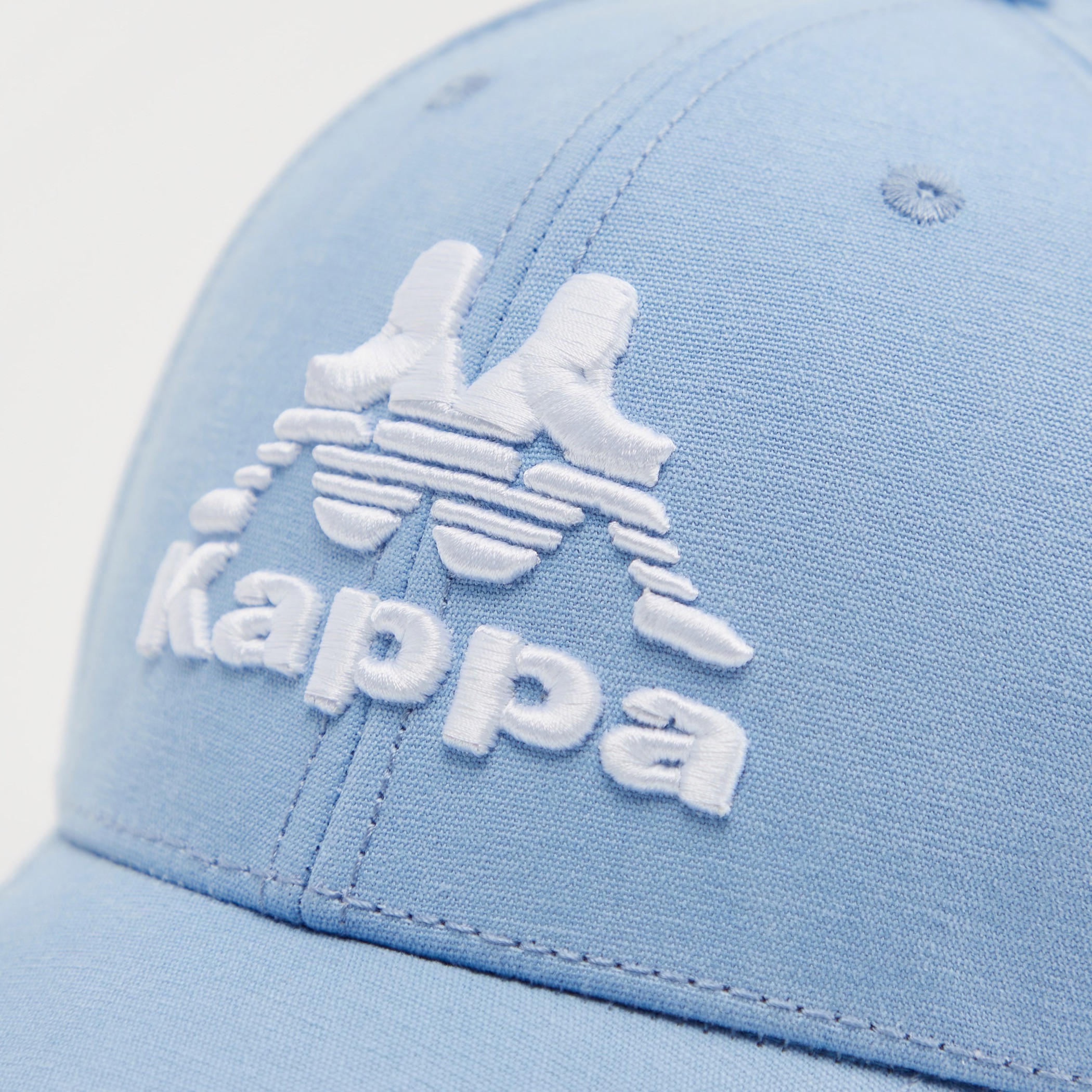 Kappa Logo Embroidered Cap with Eyelets and Buckled Strap Closure-men-caps-image-2