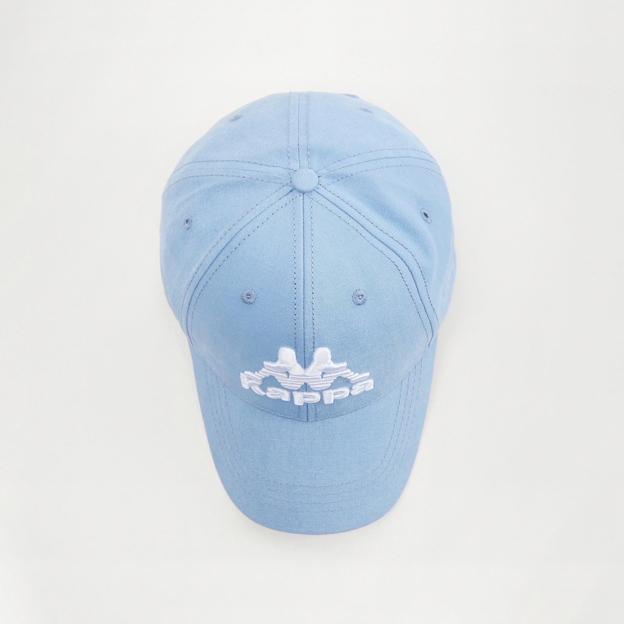 Kappa Logo Embroidered Cap with Eyelets and Buckled Strap Closure-men-caps-image-3