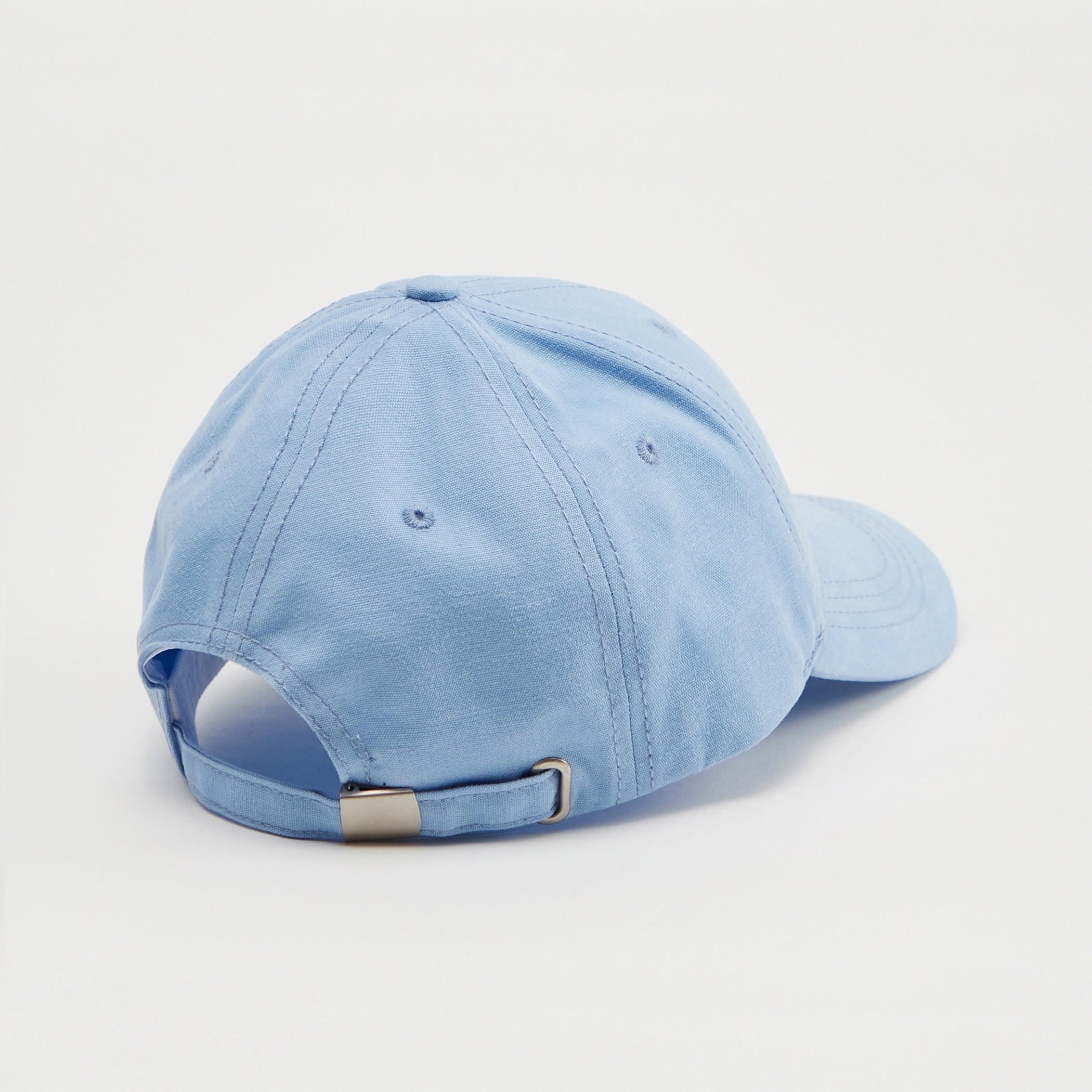 Kappa Logo Embroidered Cap with Eyelets and Buckled Strap Closure-men-caps-image-4