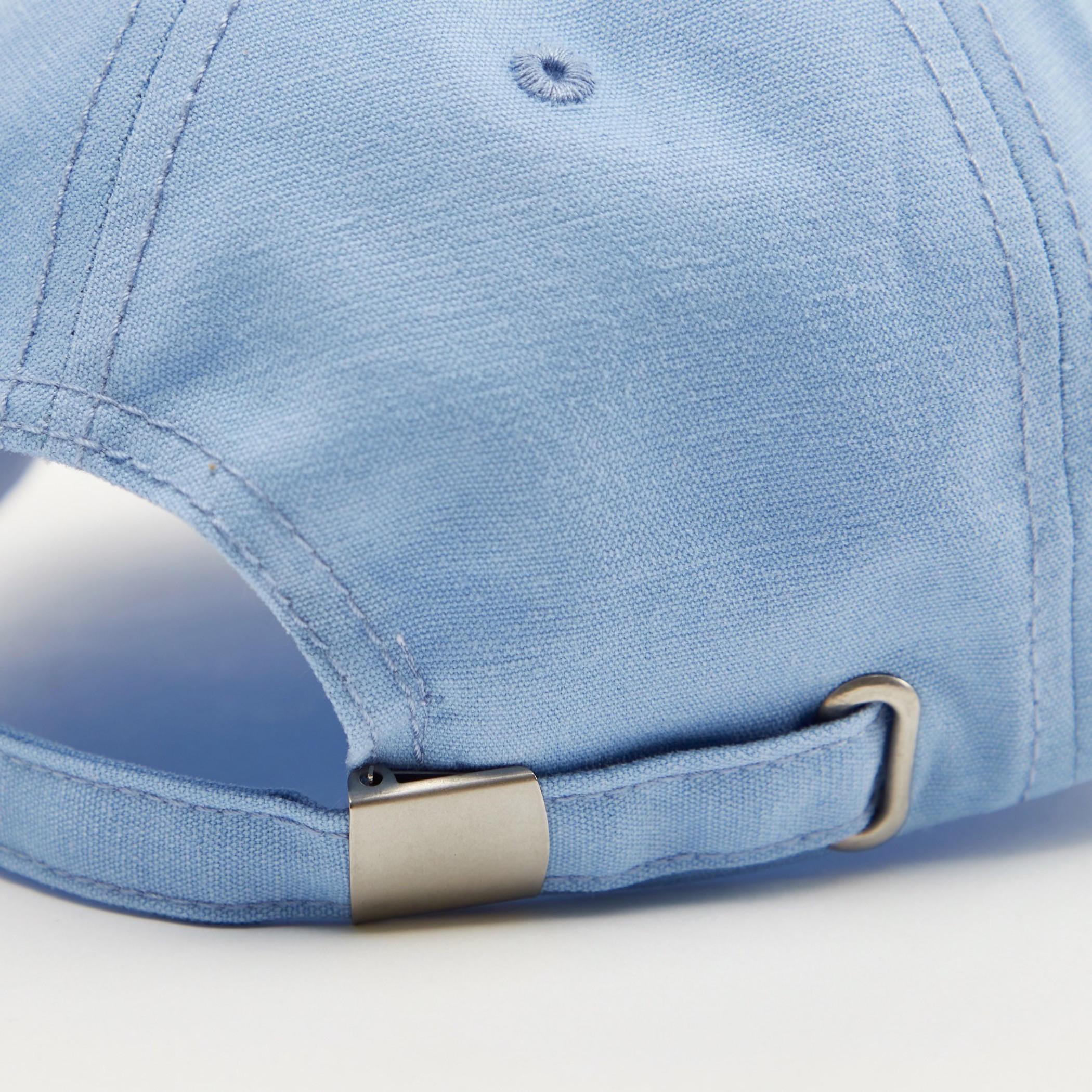 Kappa Logo Embroidered Cap with Eyelets and Buckled Strap Closure-men-caps-image-5