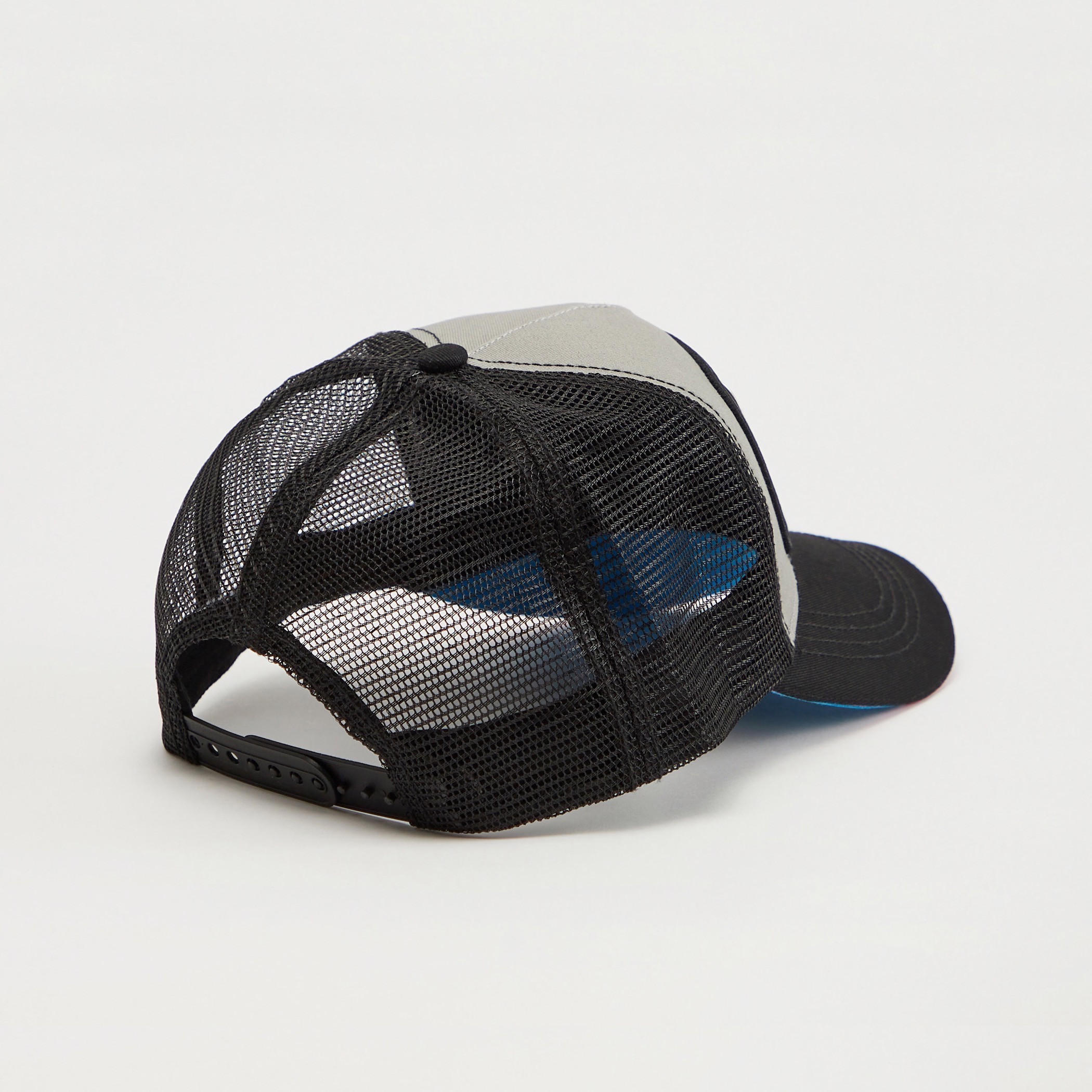 Applique Detail Cap with Mesh and Snap Back Closure-men-caps-image-4