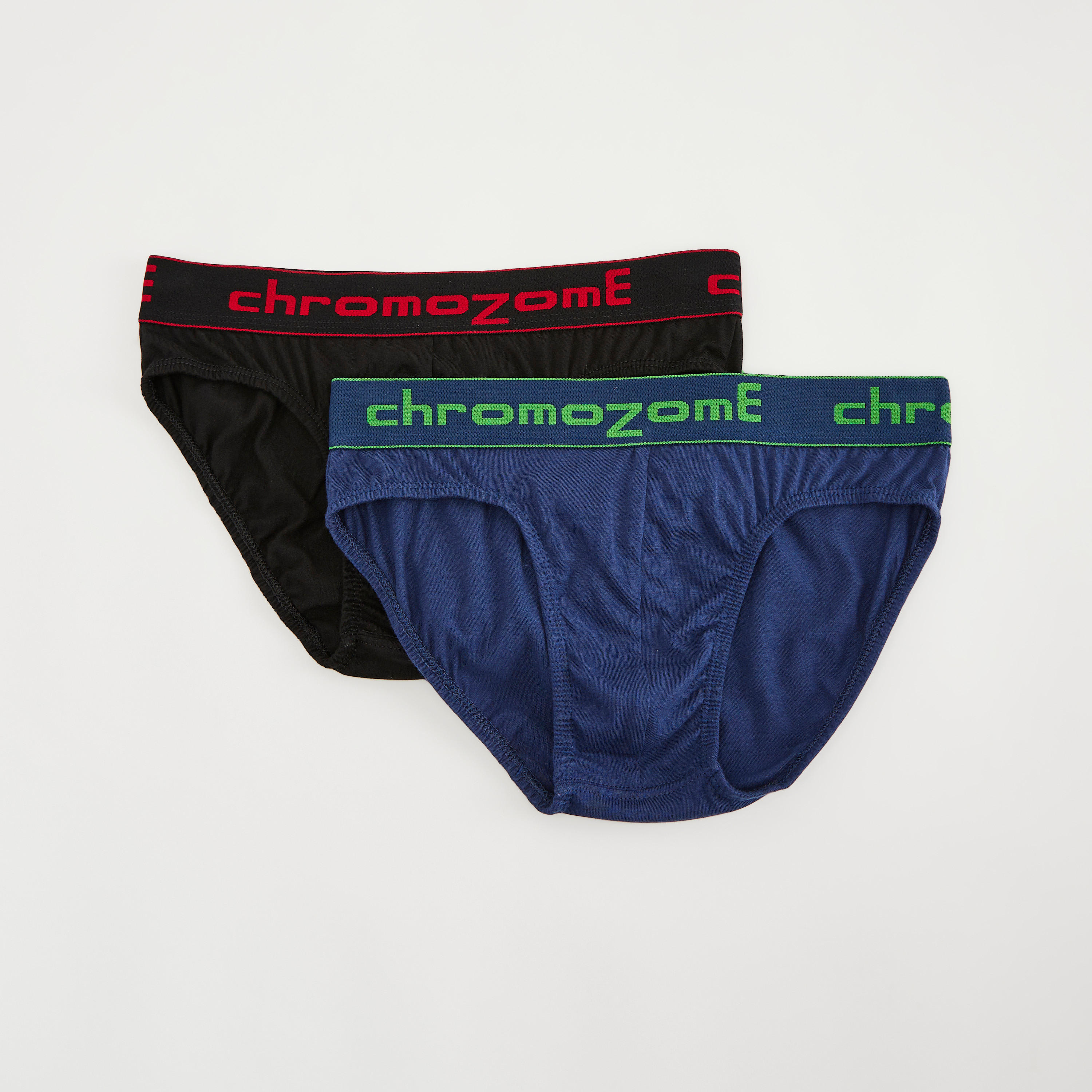 سراويل داخلية سادة بخصر مطاطي - طقم من قطعتين-men-clothing-innerwear-underwear-image-1