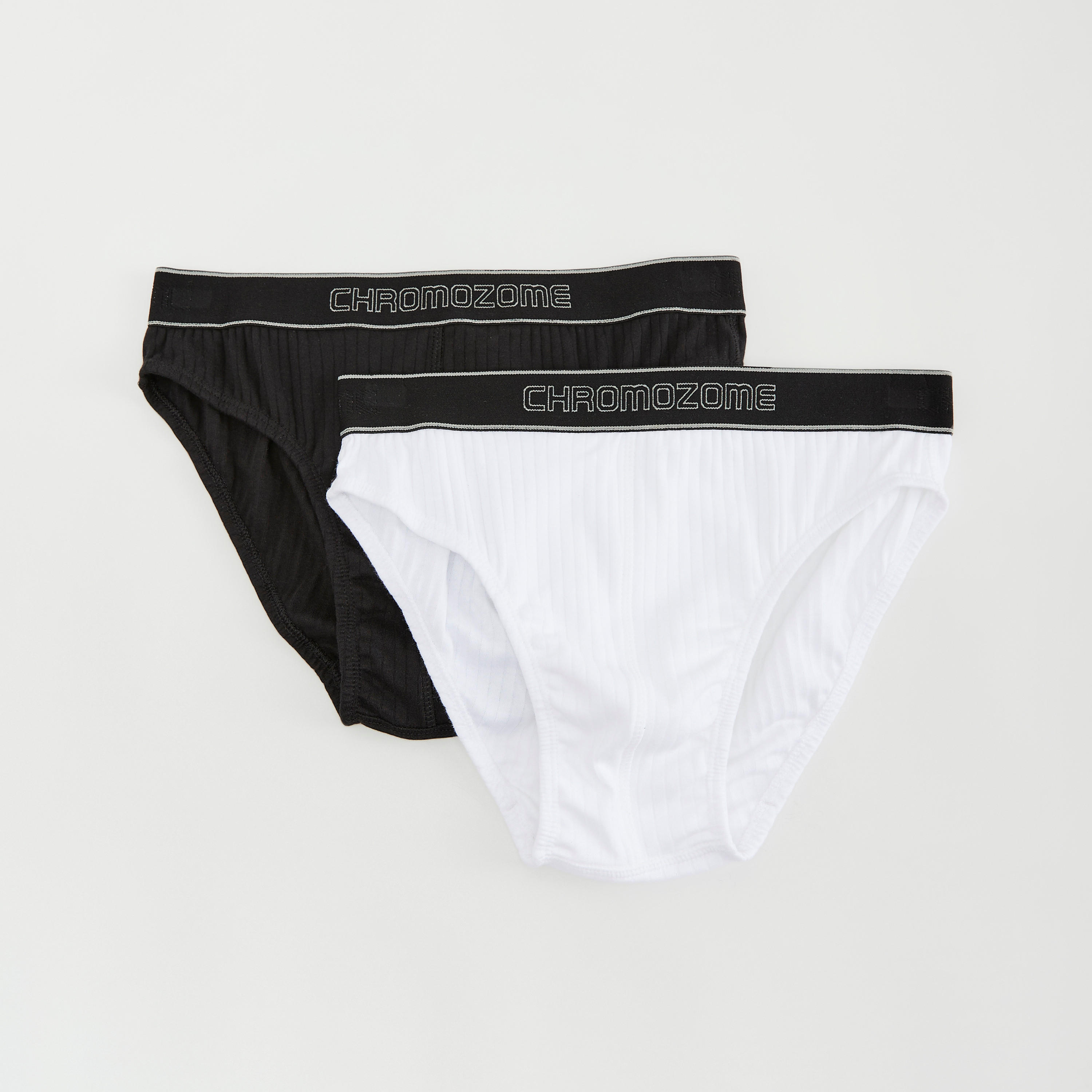 Set of 2 - Solid Briefs with Elasticated Waistband-men-clothing-innerwear-underwear-image-1