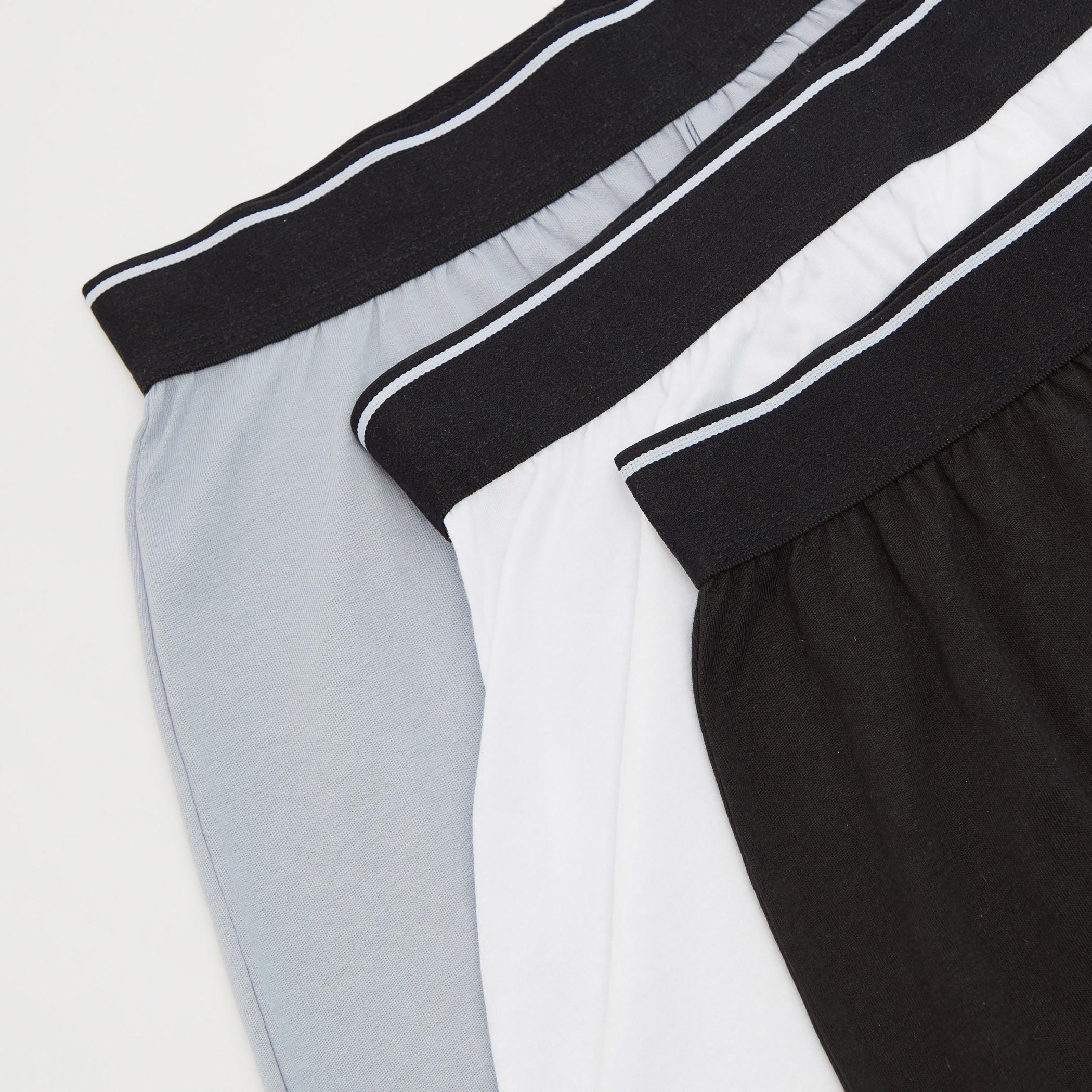 سراويل داخلية سادة بخصر مقلّم - طقم من 3 قطع-men-clothing-innerwear-underwear-image-2