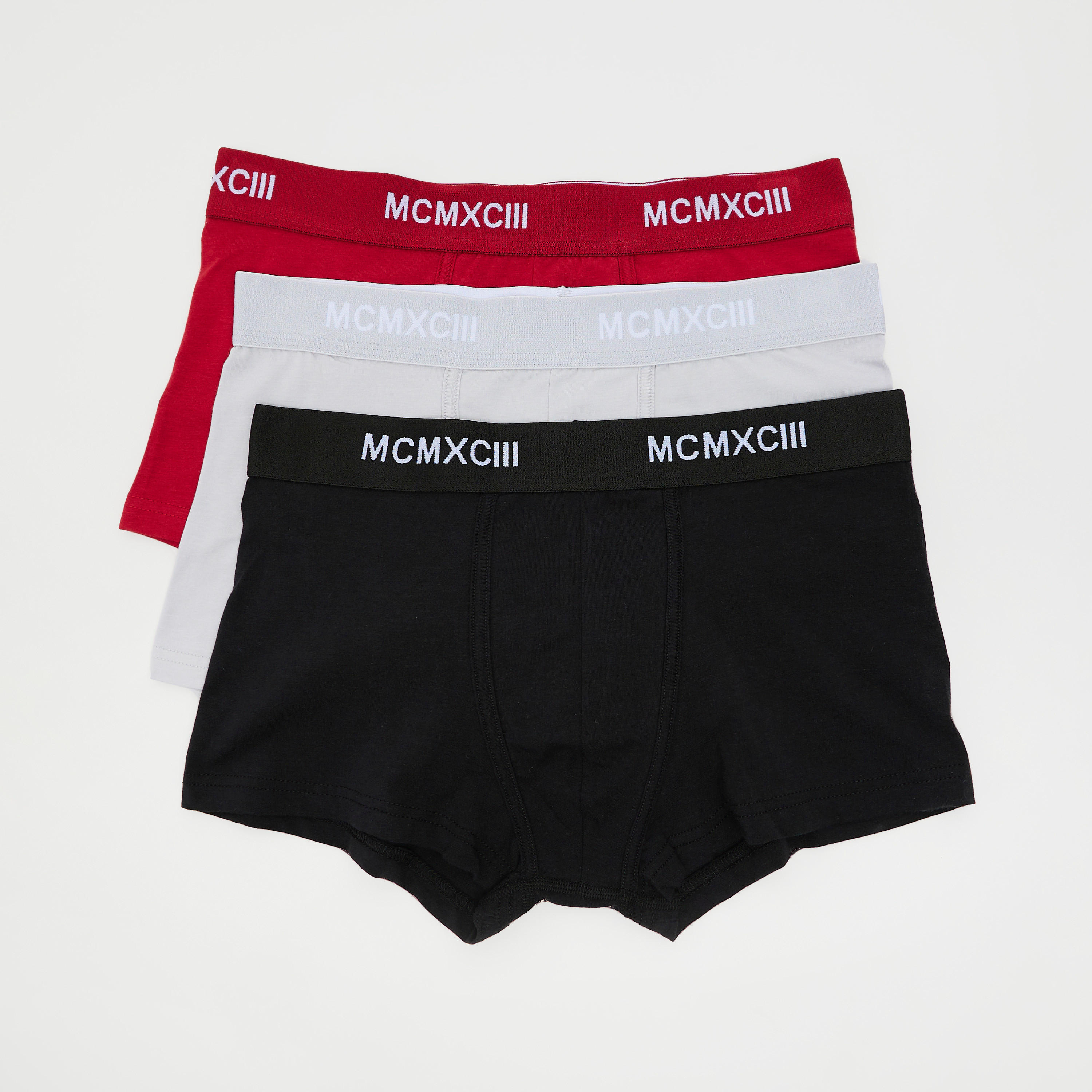 Set of 3 - Solid Trunk with Elasticated Waistband-men-clothing-innerwear-underwear-image-1