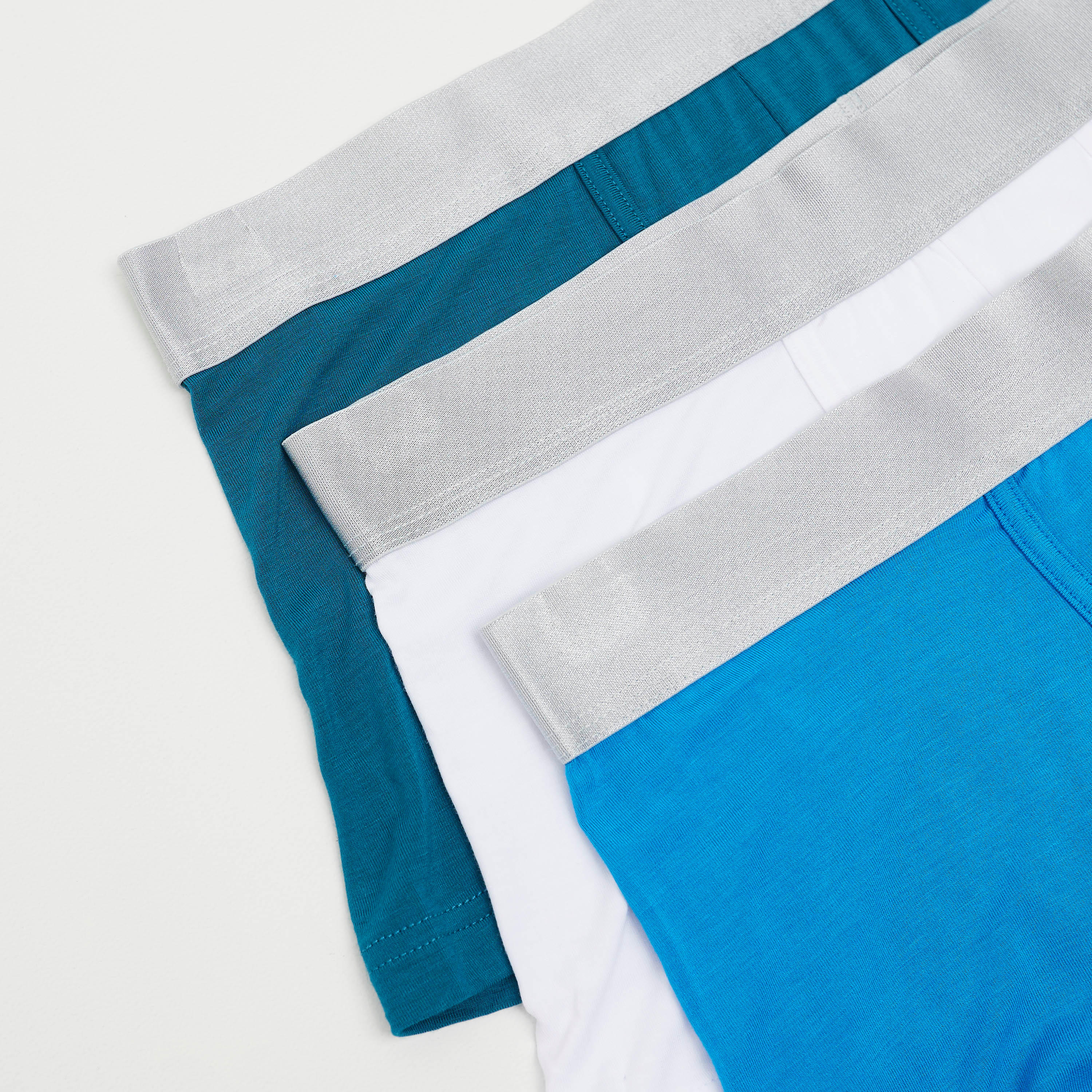 Set of 3 - Solid Trunk Briefs with Elasticated Waistband-men-clothing-innerwear-underwear-image-2