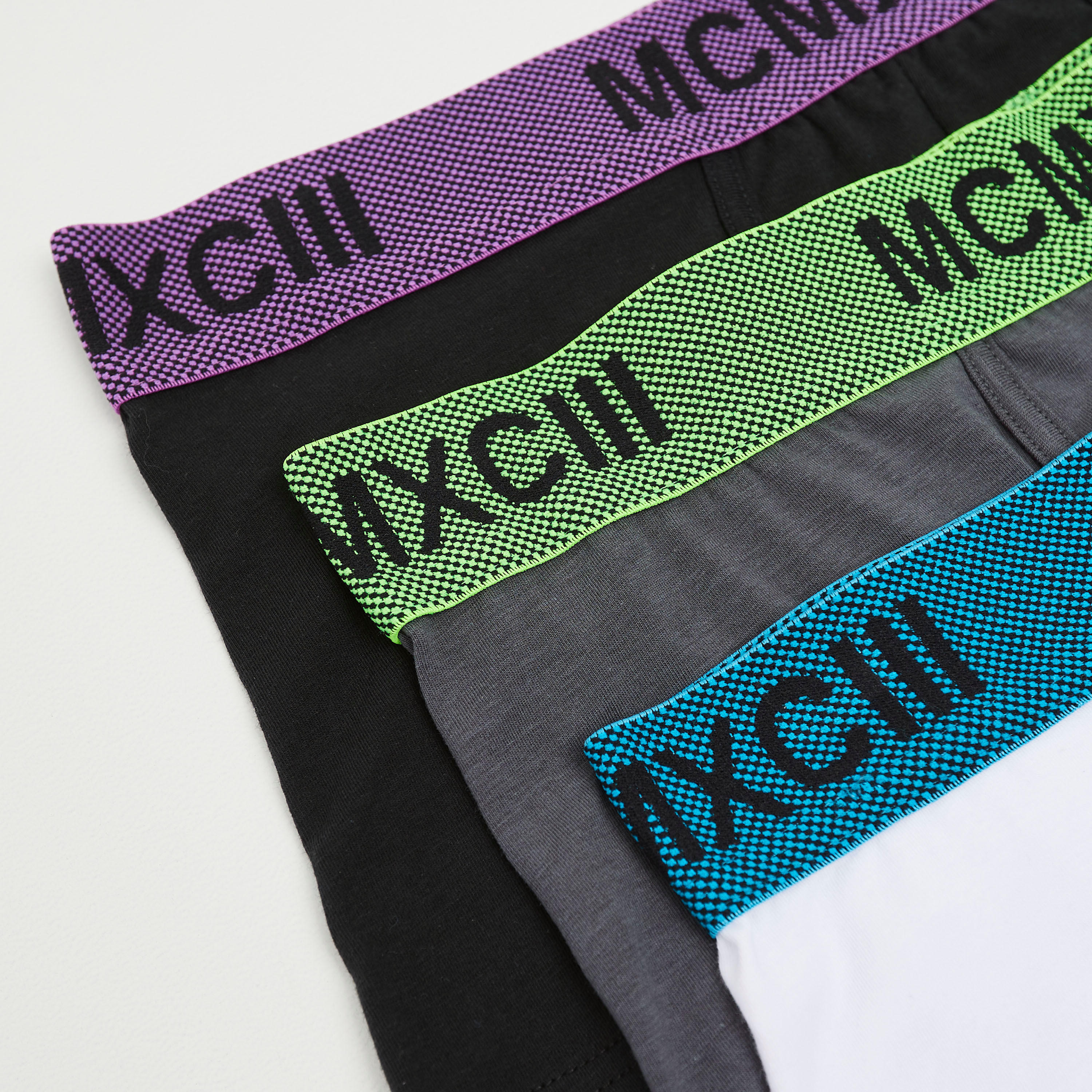 Set of 3 - Solid Trunks with Printed Elasticated Waistband-men-clothing-innerwear-underwear-image-2