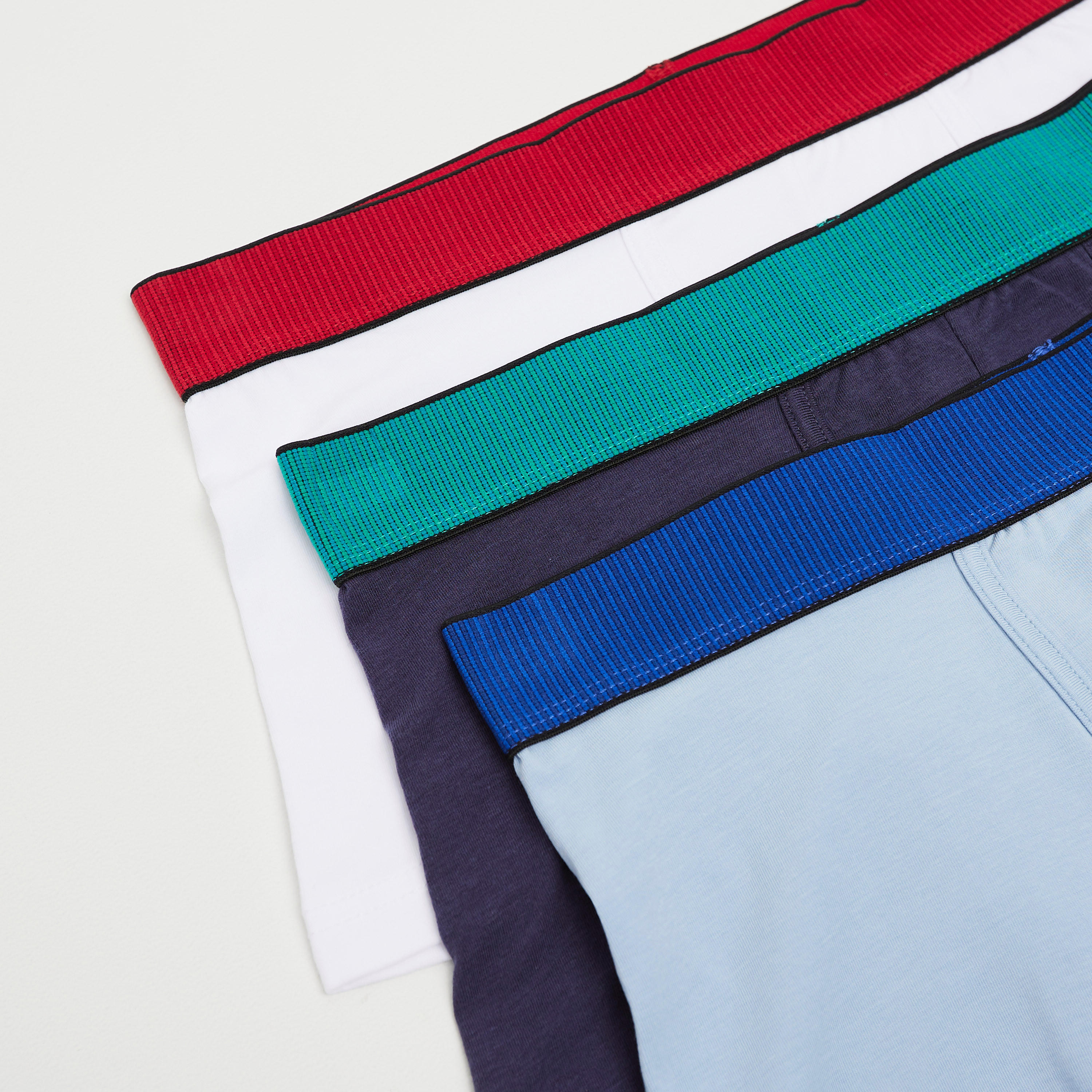 شورتات ترانك سادة بخصر مطّاطي متباين - طقم من 3 قطع-men-clothing-innerwear-underwear-image-3