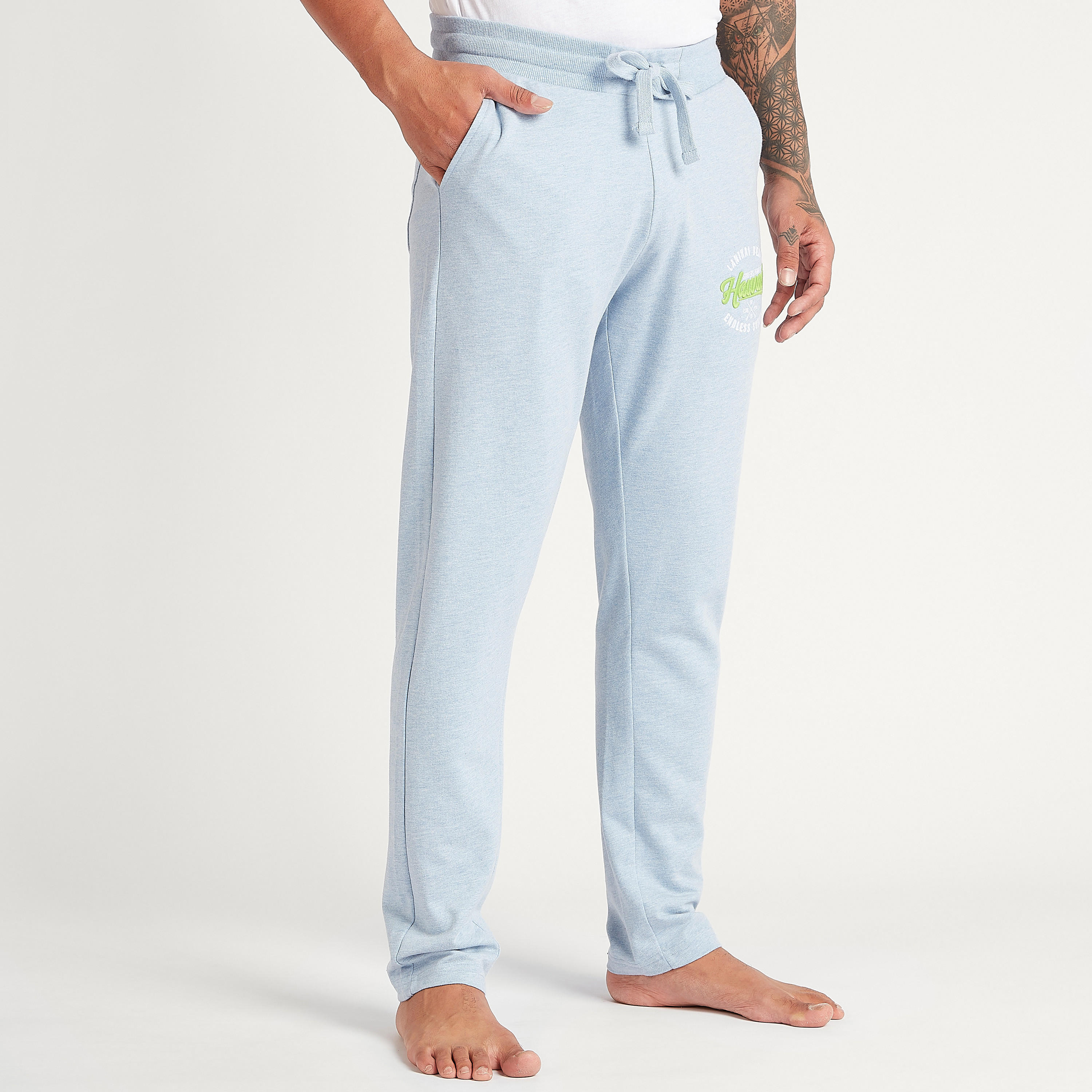 بنطلون بيجاما طويل سادة برباط إغلاق وجيوب-men-clothing-nightwear-pyjamaandshorts-image-4