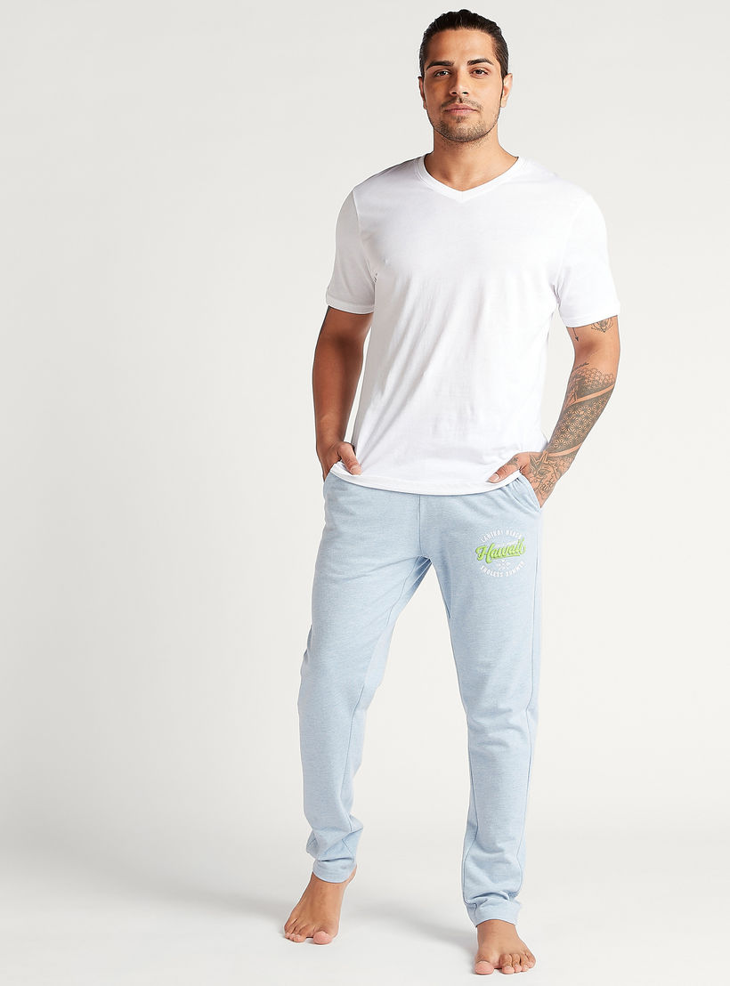 بنطلون بيجاما طويل سادة برباط إغلاق وجيوب-men-clothing-nightwear-pyjamaandshorts-image-3