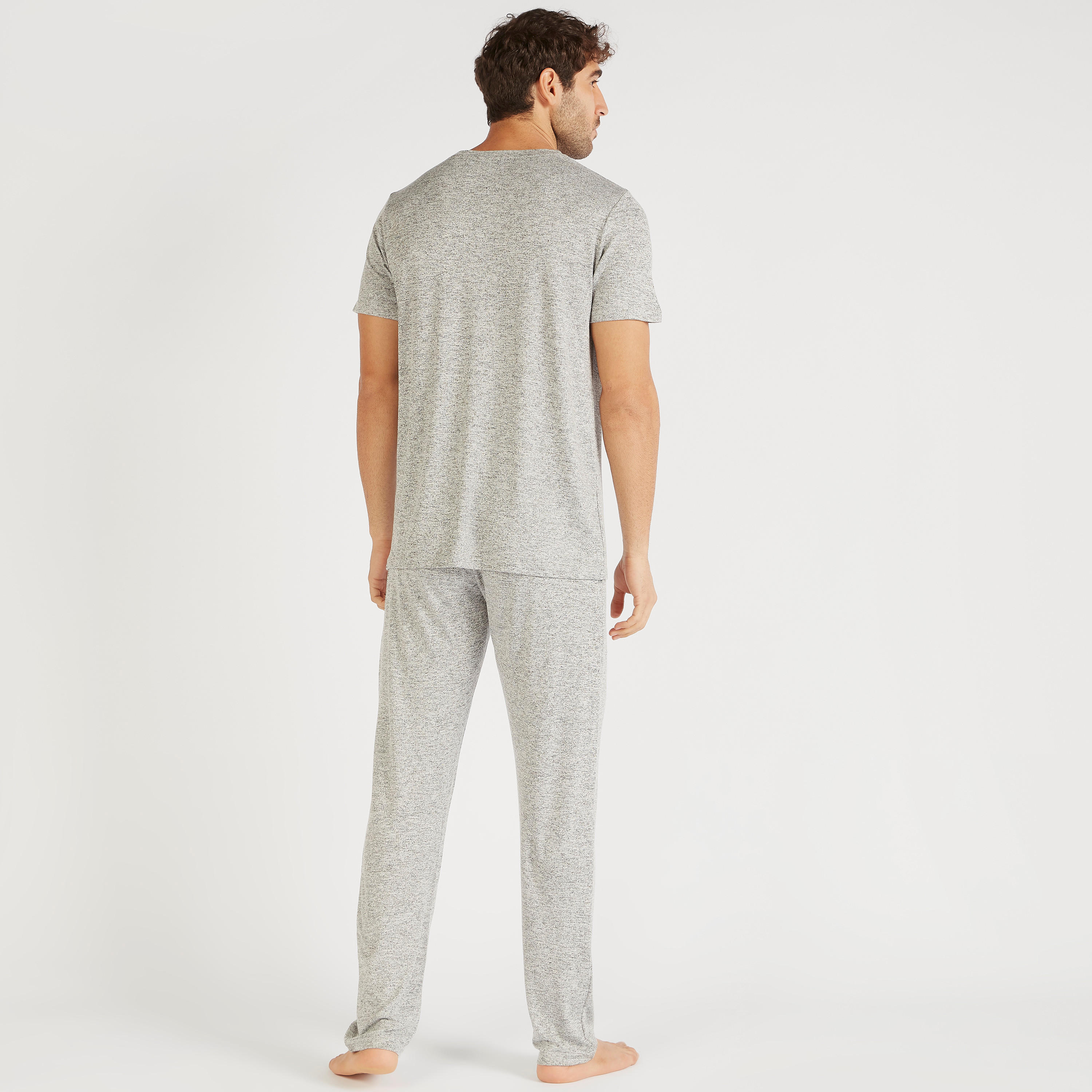 Solid Crew Neck T-shirt and Pyjama Set-men-clothing-nightwear-sets-image-4