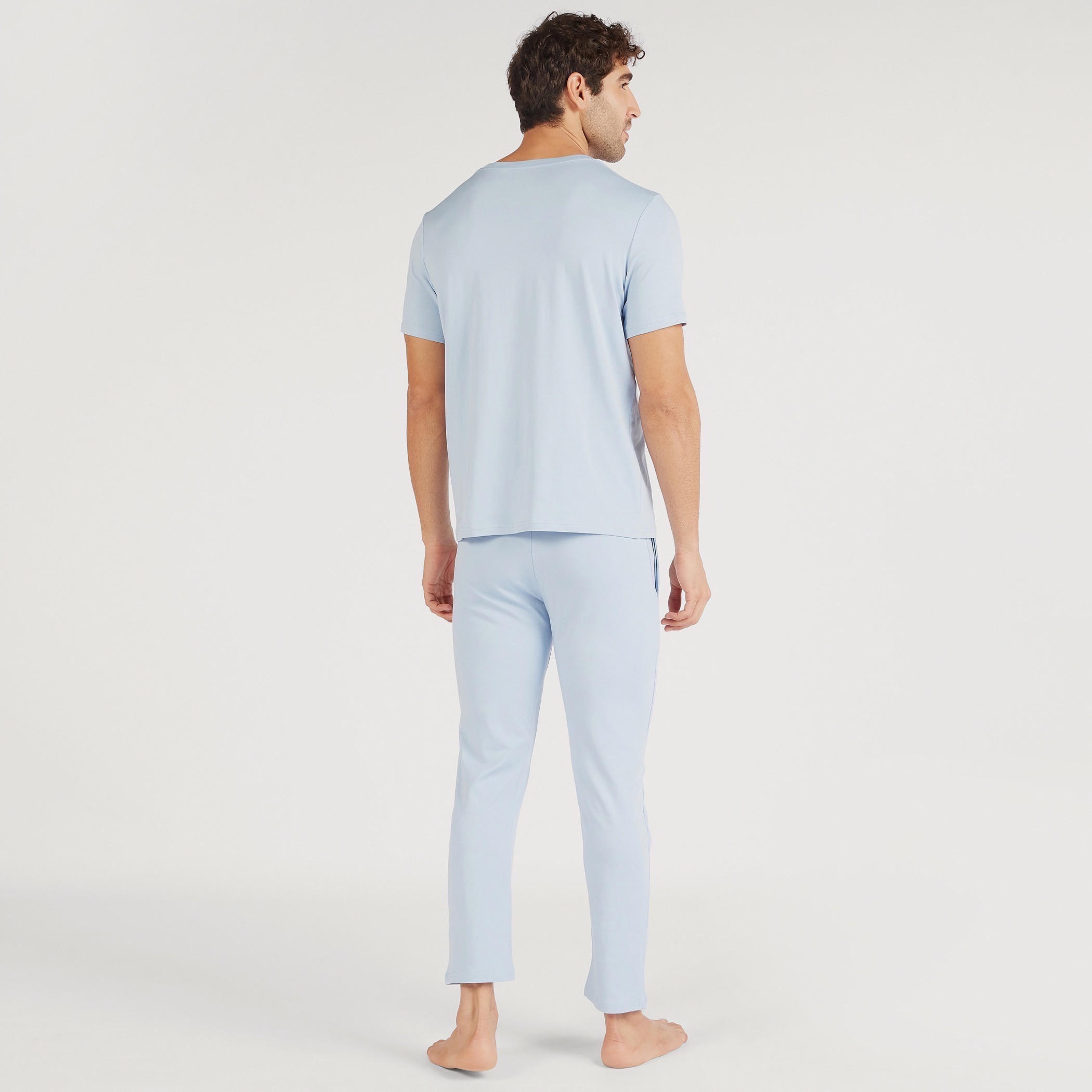 Solid Crew Neck T-shirt and Full Length Pyjama Set-men-clothing-nightwear-sets-image-5