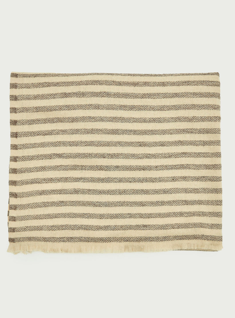 Striped Scarf with Fringed Edges-men-scarvesandgloves-image-3
