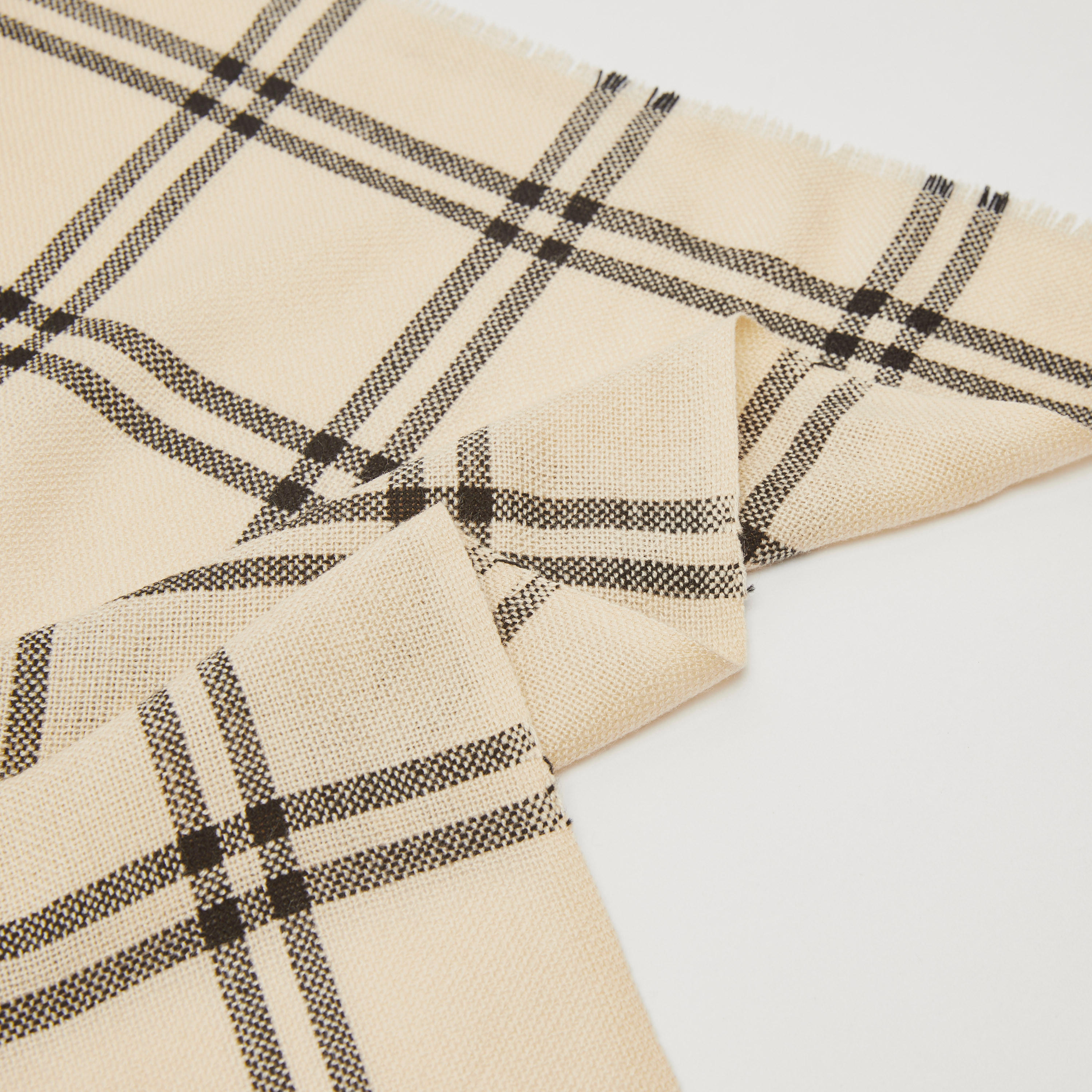 Checked Print Scarf with Fringes-men-scarvesandgloves-image-4