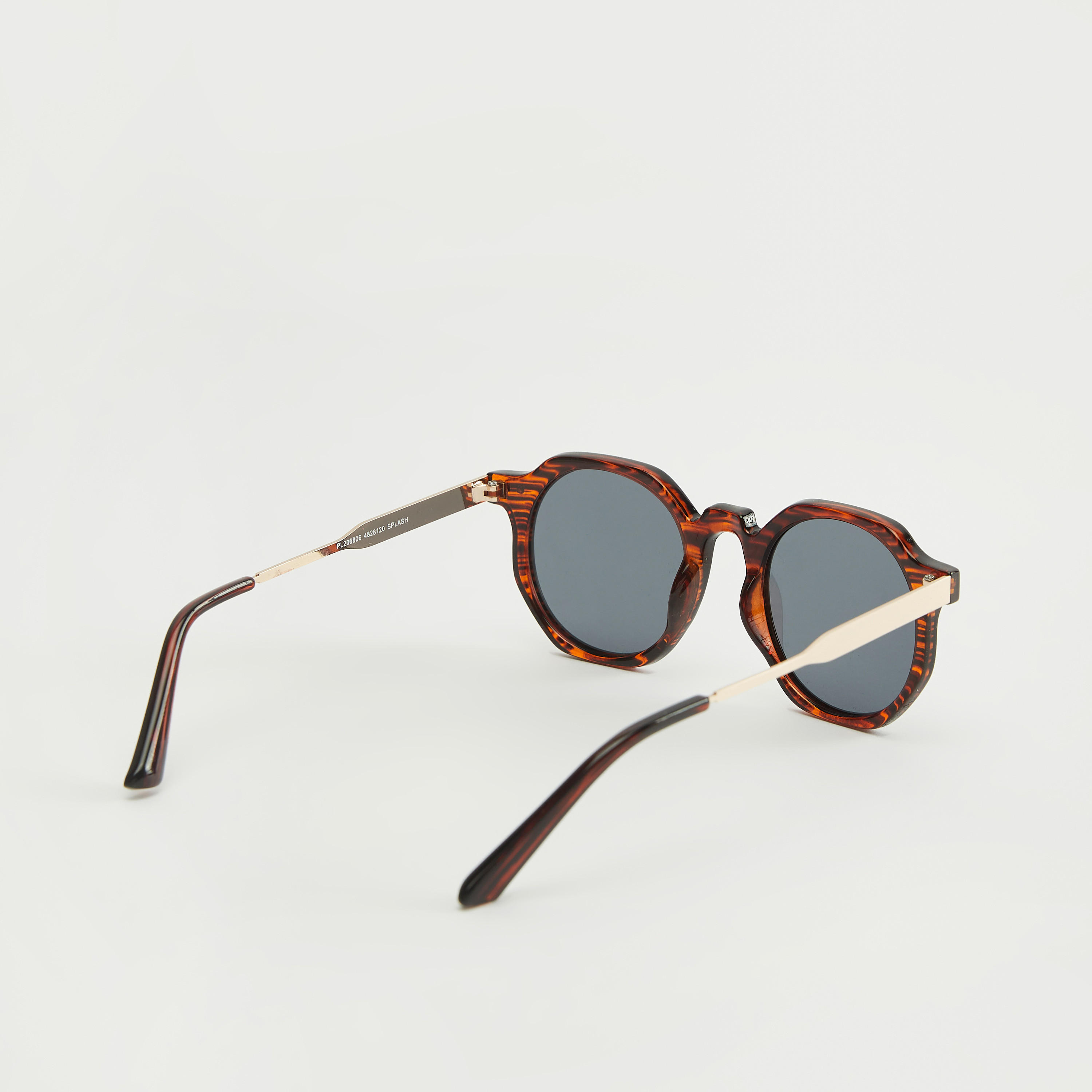 نظّارة شمسية بإطار مستدير وطبعات ووسادات أنف-men-sunglasses-image-3