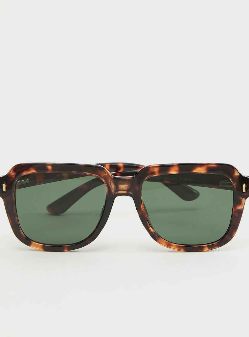 Tinted Sunglasses with Animal Print Frame-men-sunglasses-image-1