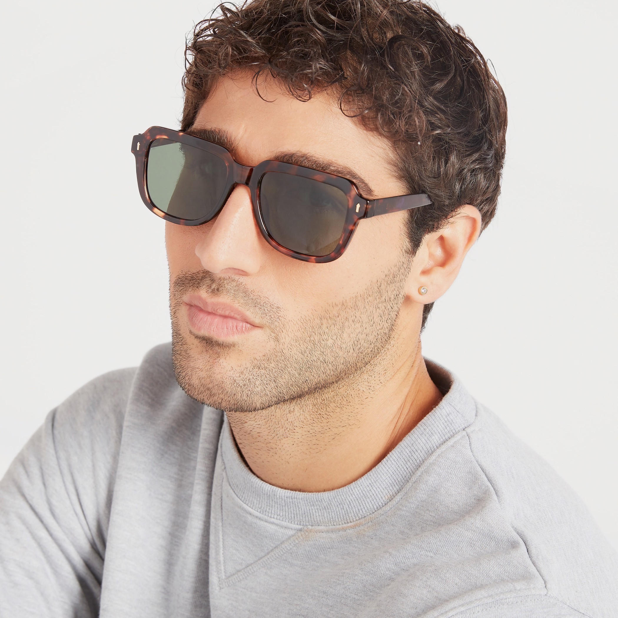 Tinted Sunglasses with Animal Print Frame-men-sunglasses-image-2