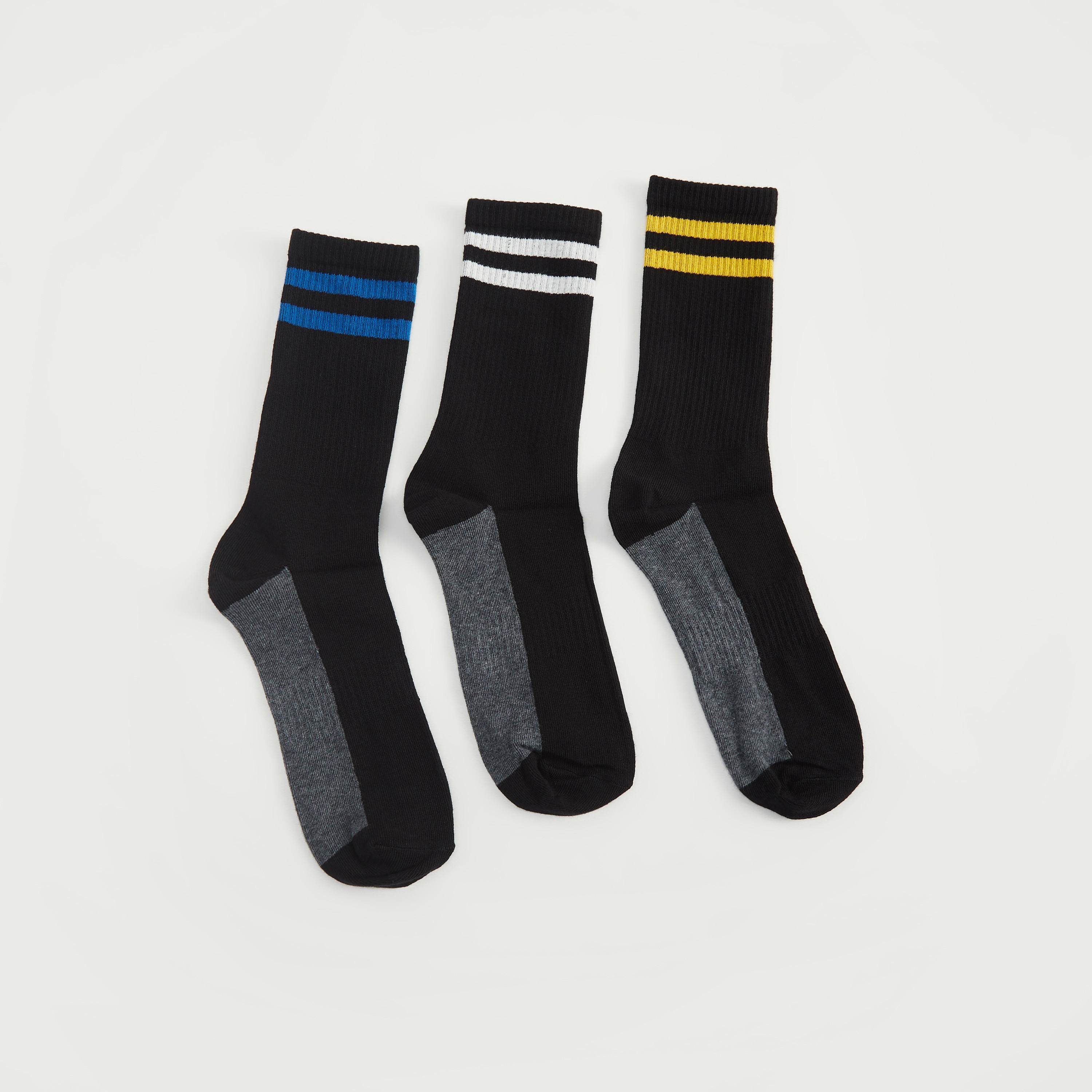 جوارب متنوّعة بطول ربلة السّاق - طقم من 3-men-socks-image-1