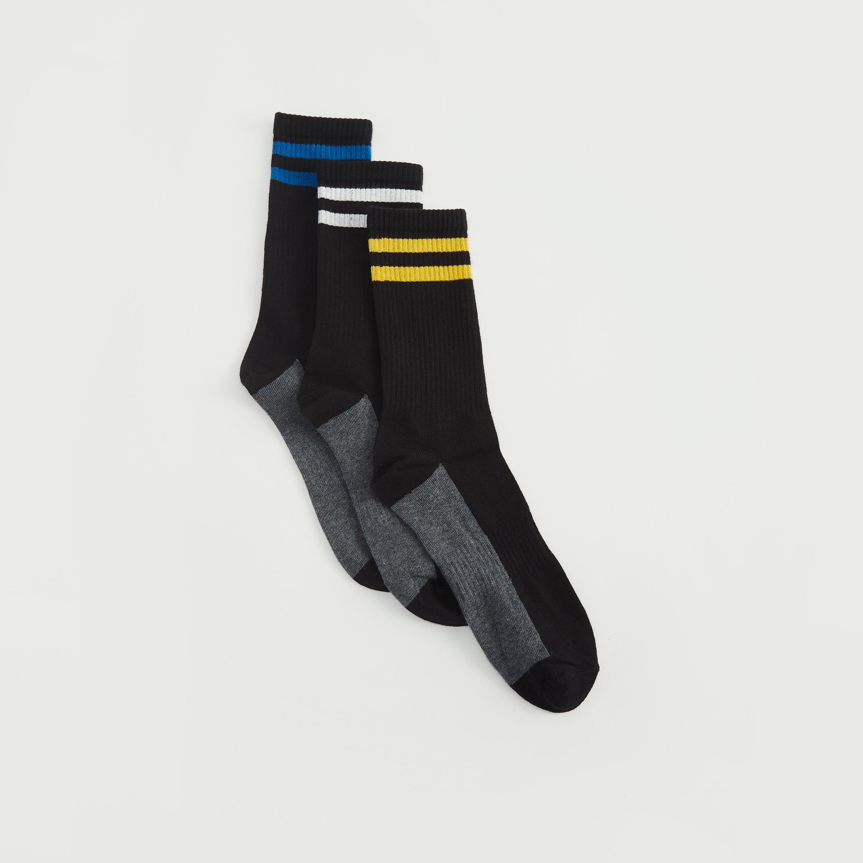 جوارب متنوّعة بطول ربلة السّاق - طقم من 3-men-socks-image-2