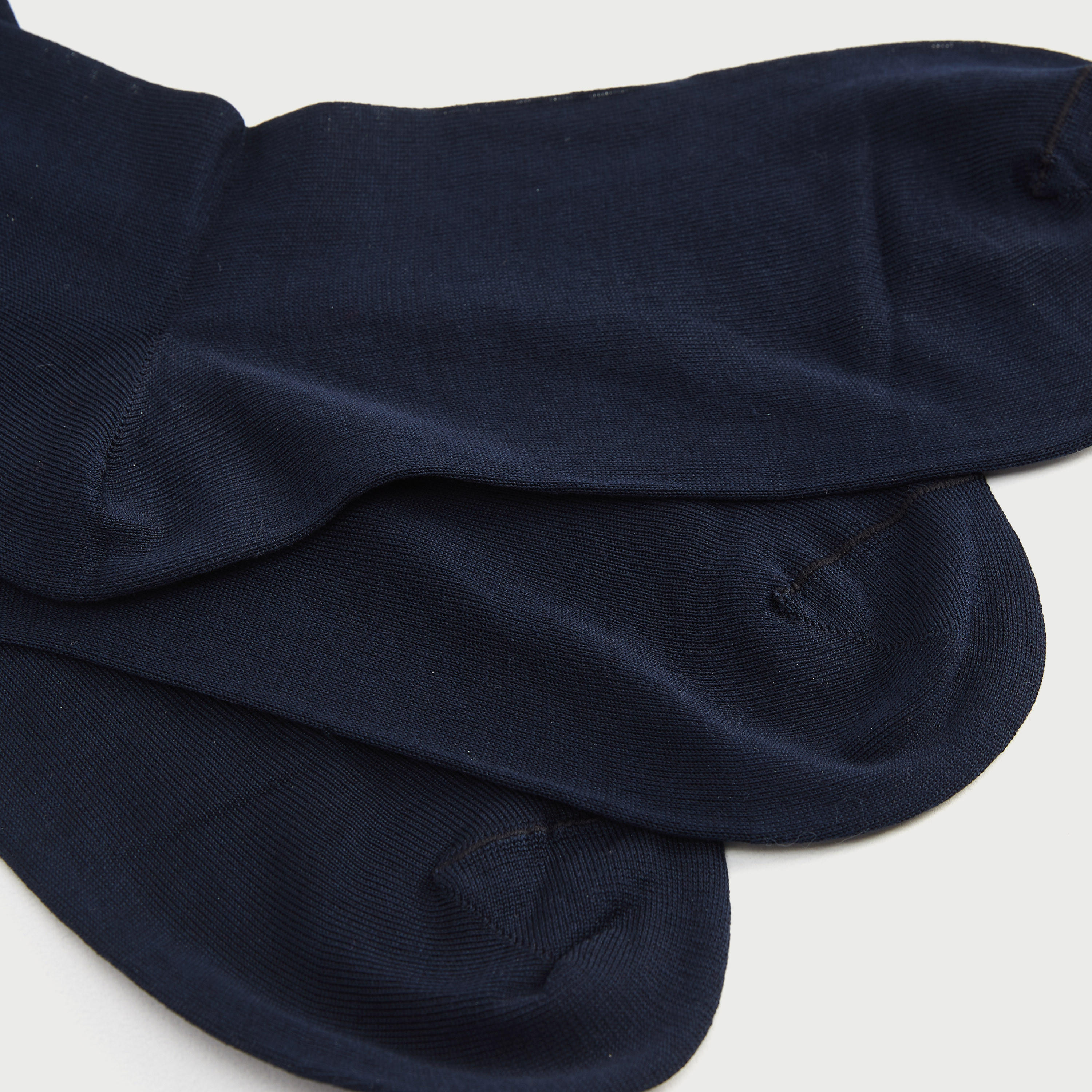Set of 3 - Solid Calf Length Socks-men-socks-image-4