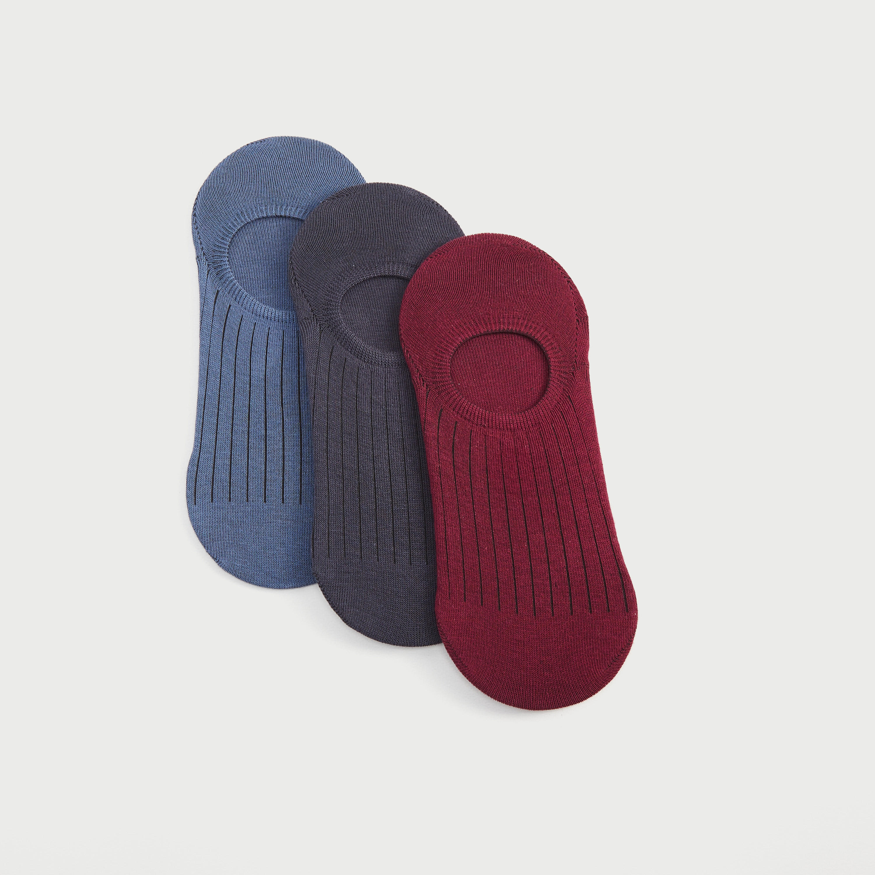 جوارب غير مرئيّة وبارزة الملمس - طقم من 3-men-socks-image-1