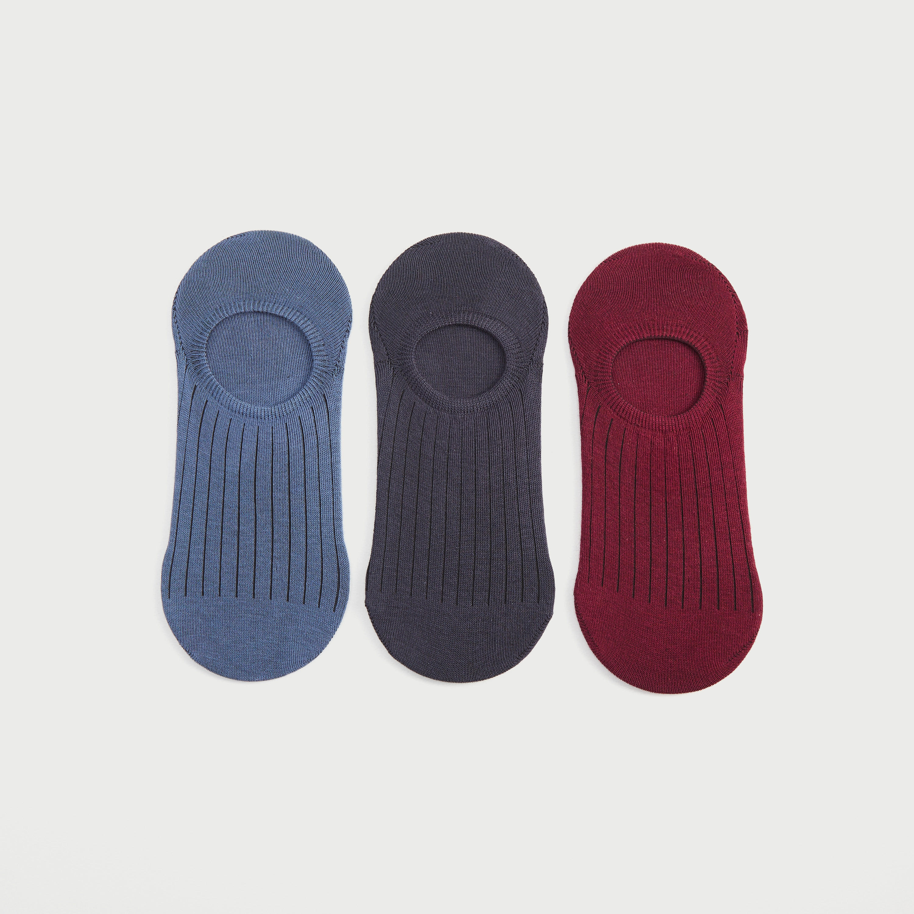 جوارب غير مرئيّة وبارزة الملمس - طقم من 3-men-socks-image-2
