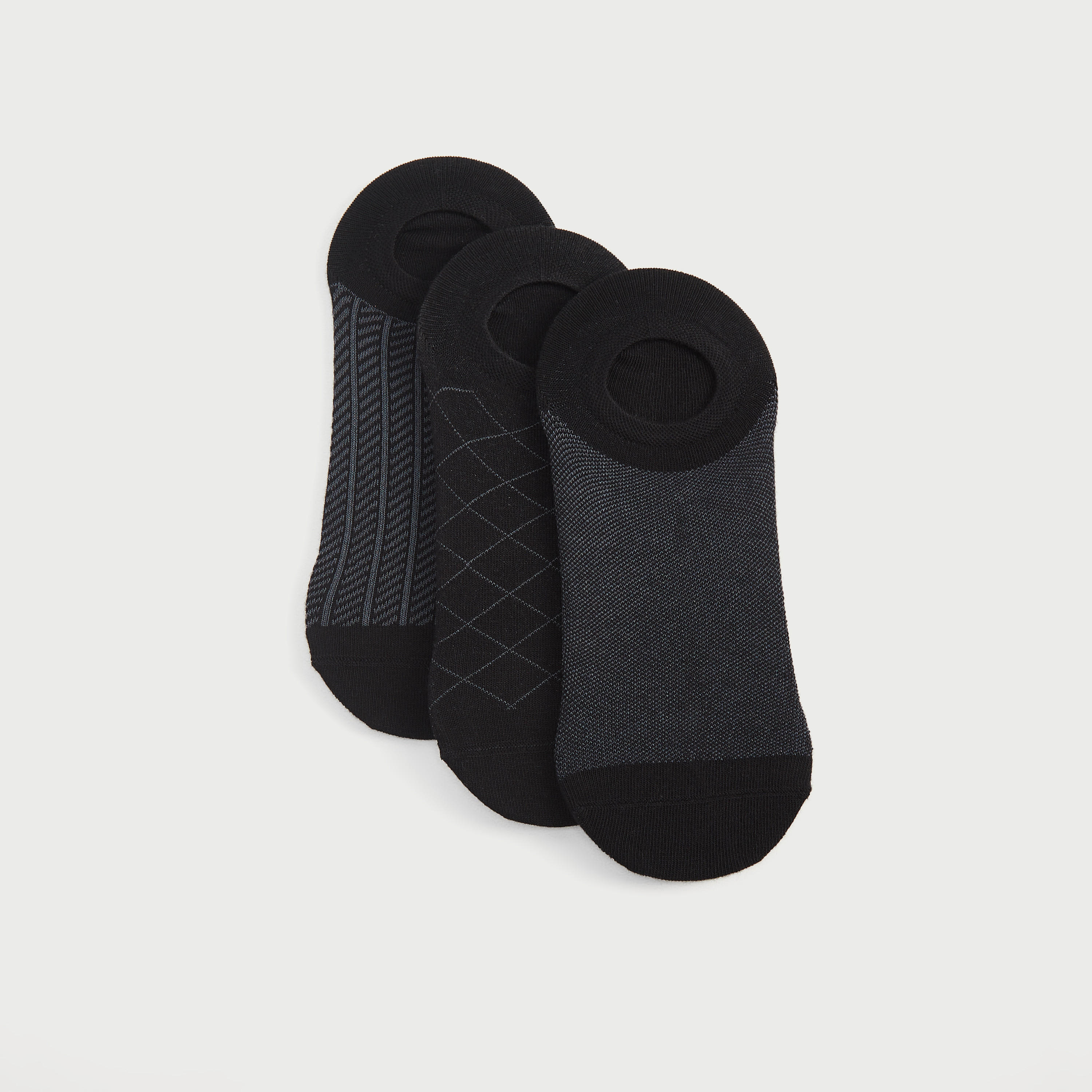 جوارب غير مرئيّة وبارزة الملمس - طقم من 3-men-socks-image-4
