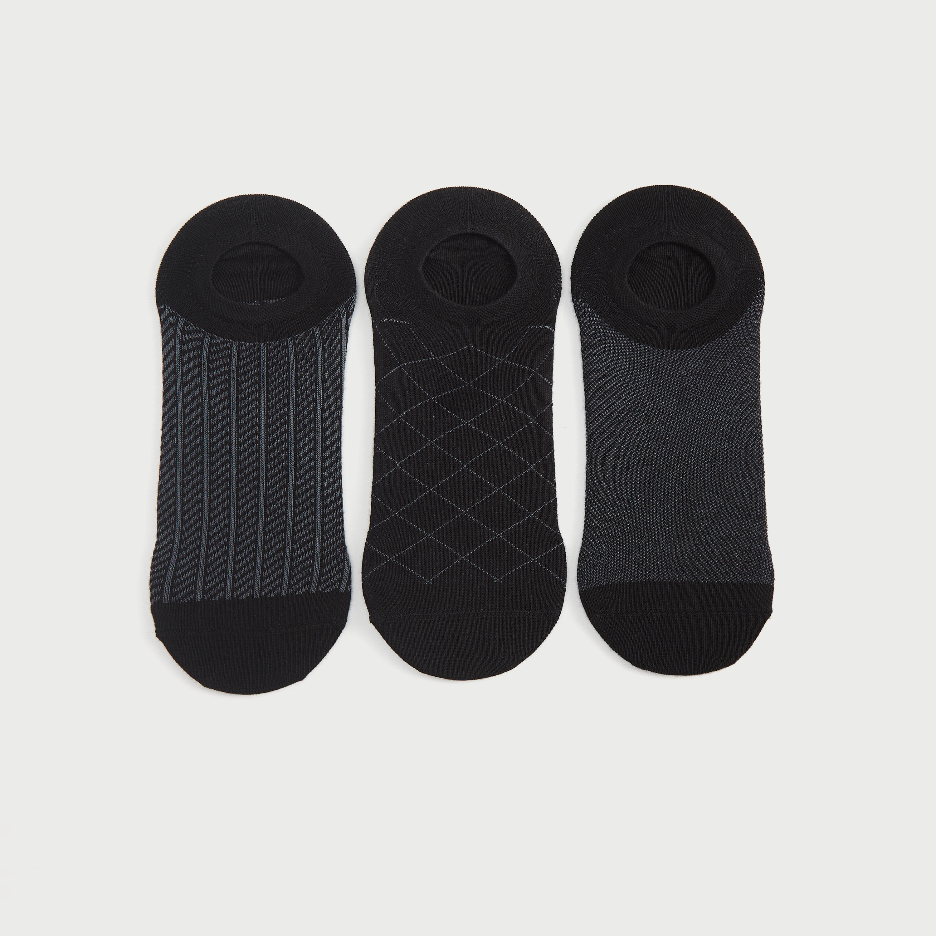 جوارب غير مرئيّة وبارزة الملمس - طقم من 3-men-socks-image-3