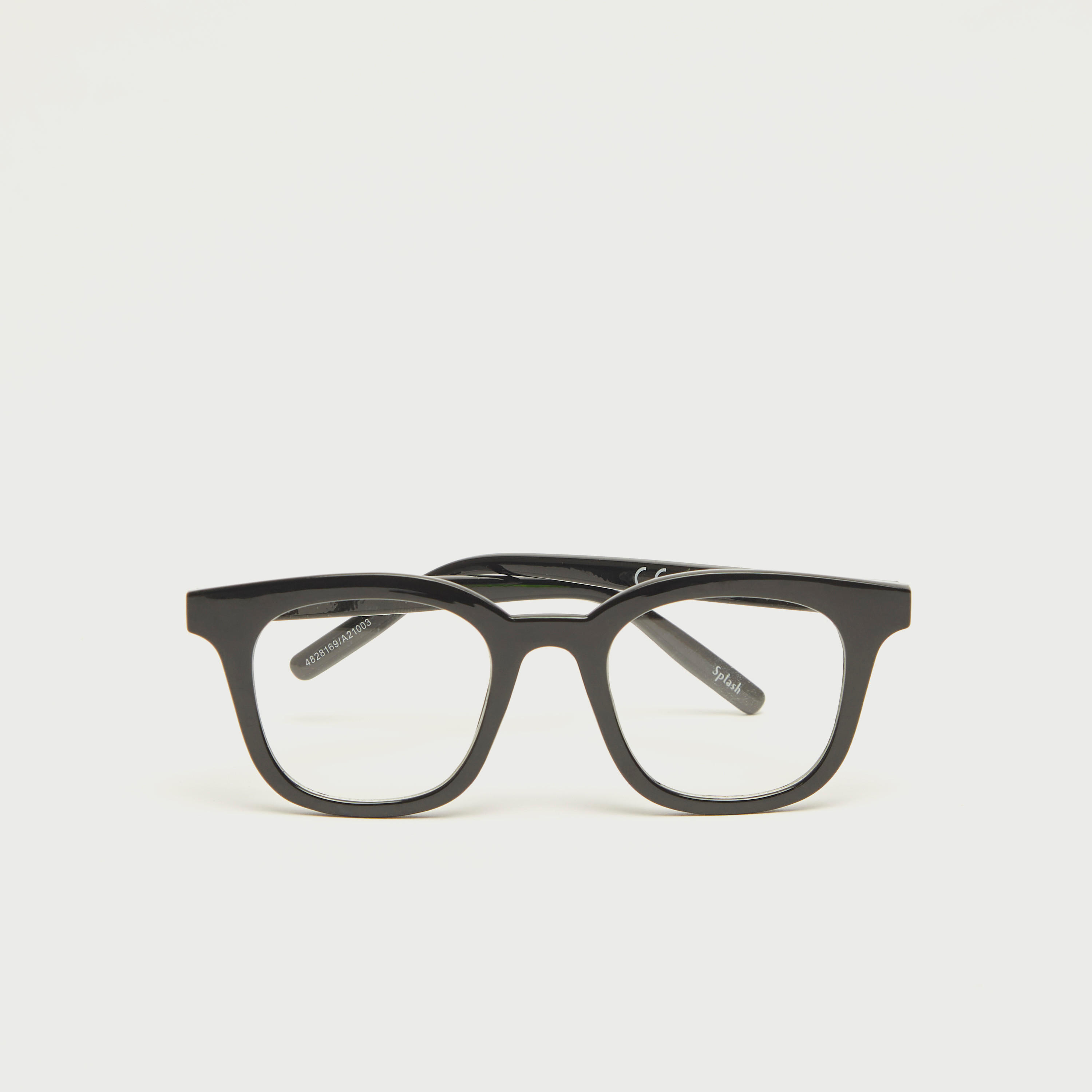نظّارة شمسيّة بإطار كامل وعدسات شفافة ووسادات أنف-men-sunglasses-image-1