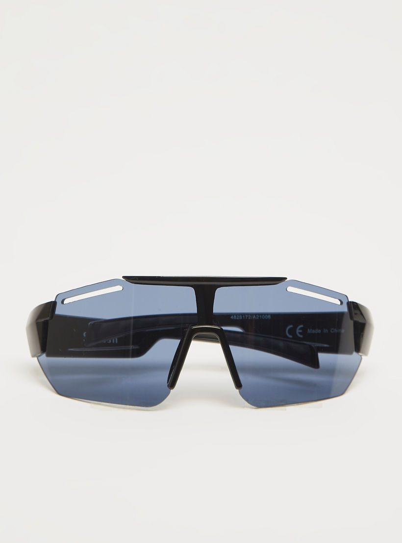 نظارة شمسية شيلد بعدسات ملونة ووسادات أنف-men-sunglasses-image-1