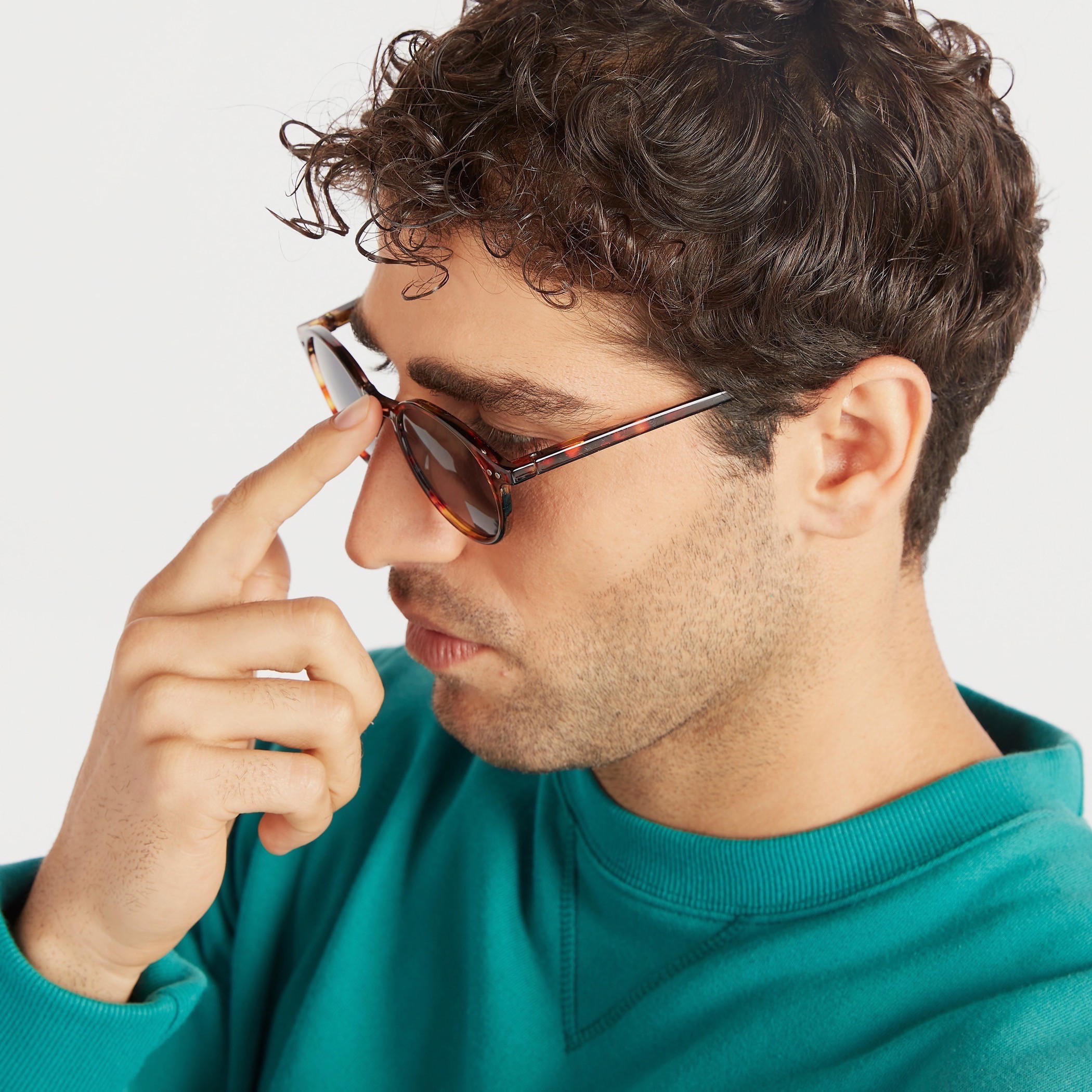 نظّارة شمسية بإطار كامل بطبعات حيوانات ووسادات أنف-men-sunglasses-image-2