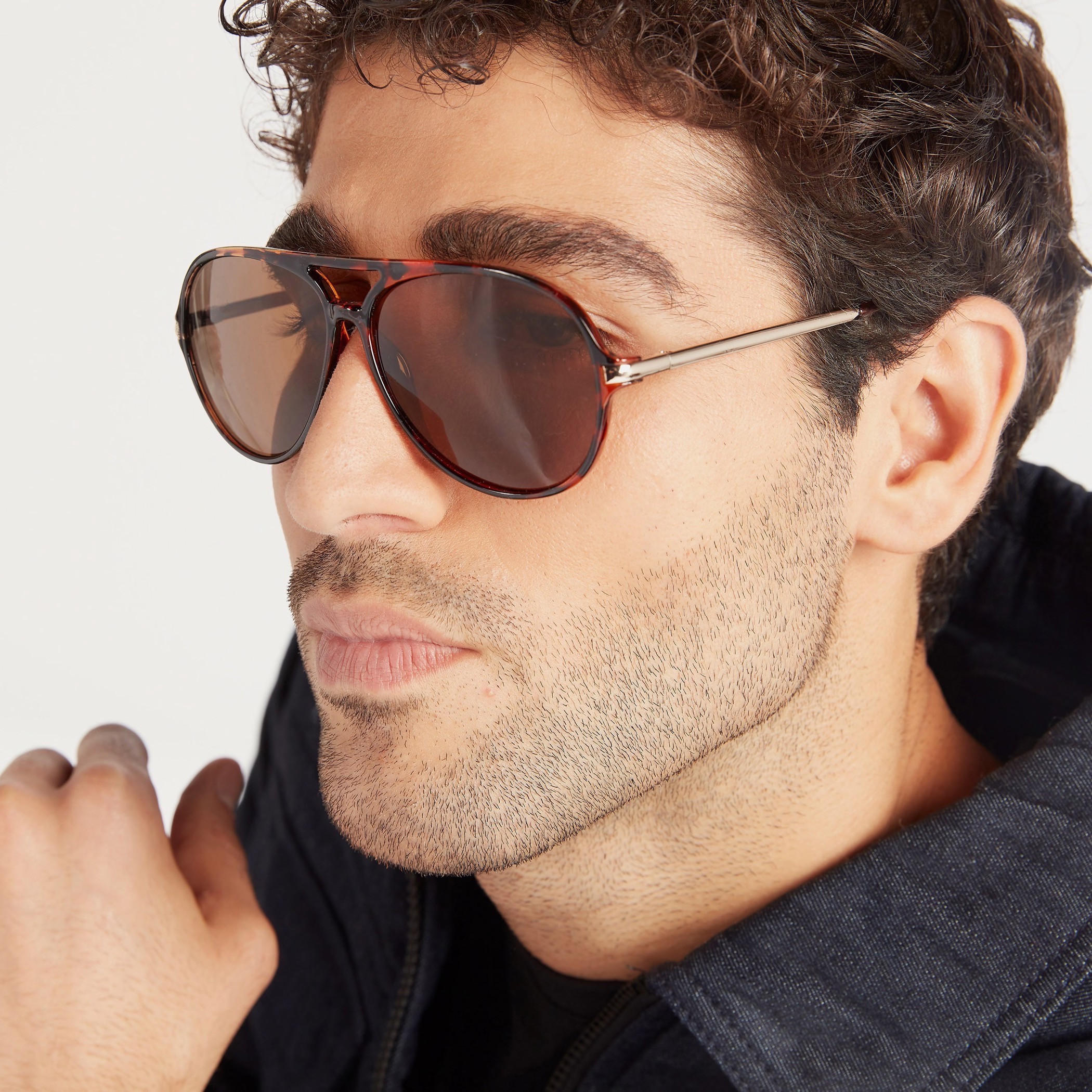 نظارة شمسية أفياتور ملونة بطبعات حيوانات ووسادات أنف-men-sunglasses-image-2