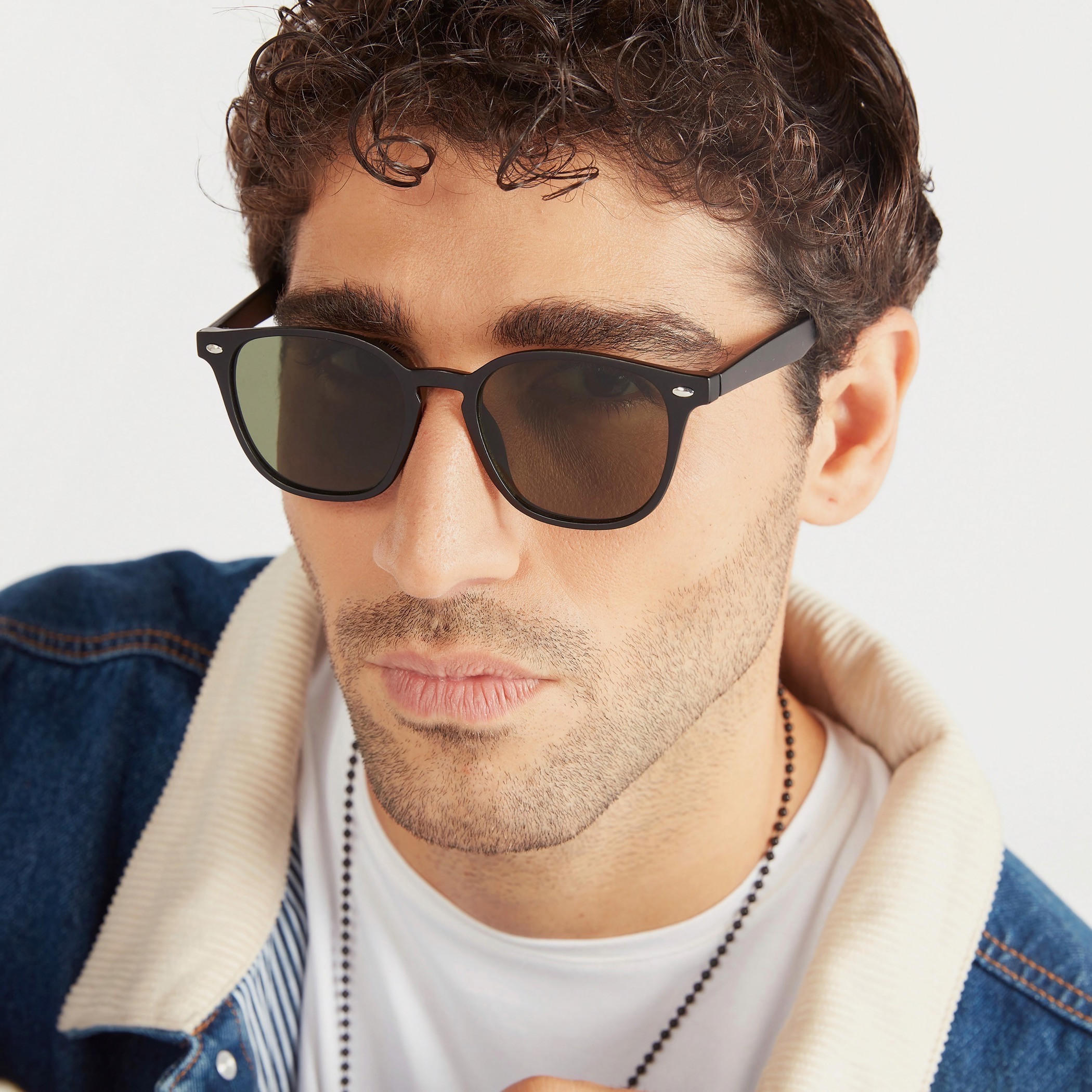 نظّارة شمسية مظللة بإطار كامل ووسادات أنف-men-sunglasses-image-2