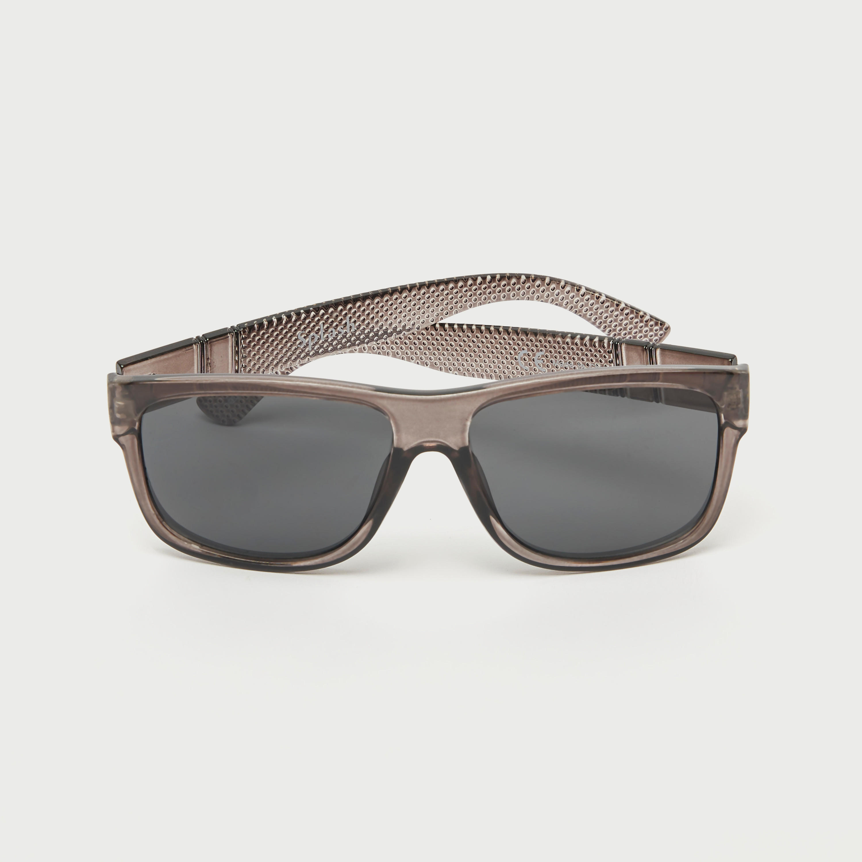 نظّارة شمسيّة بارزة الملمس بإطار مستطيل ووسادات أنف-men-sunglasses-image-1