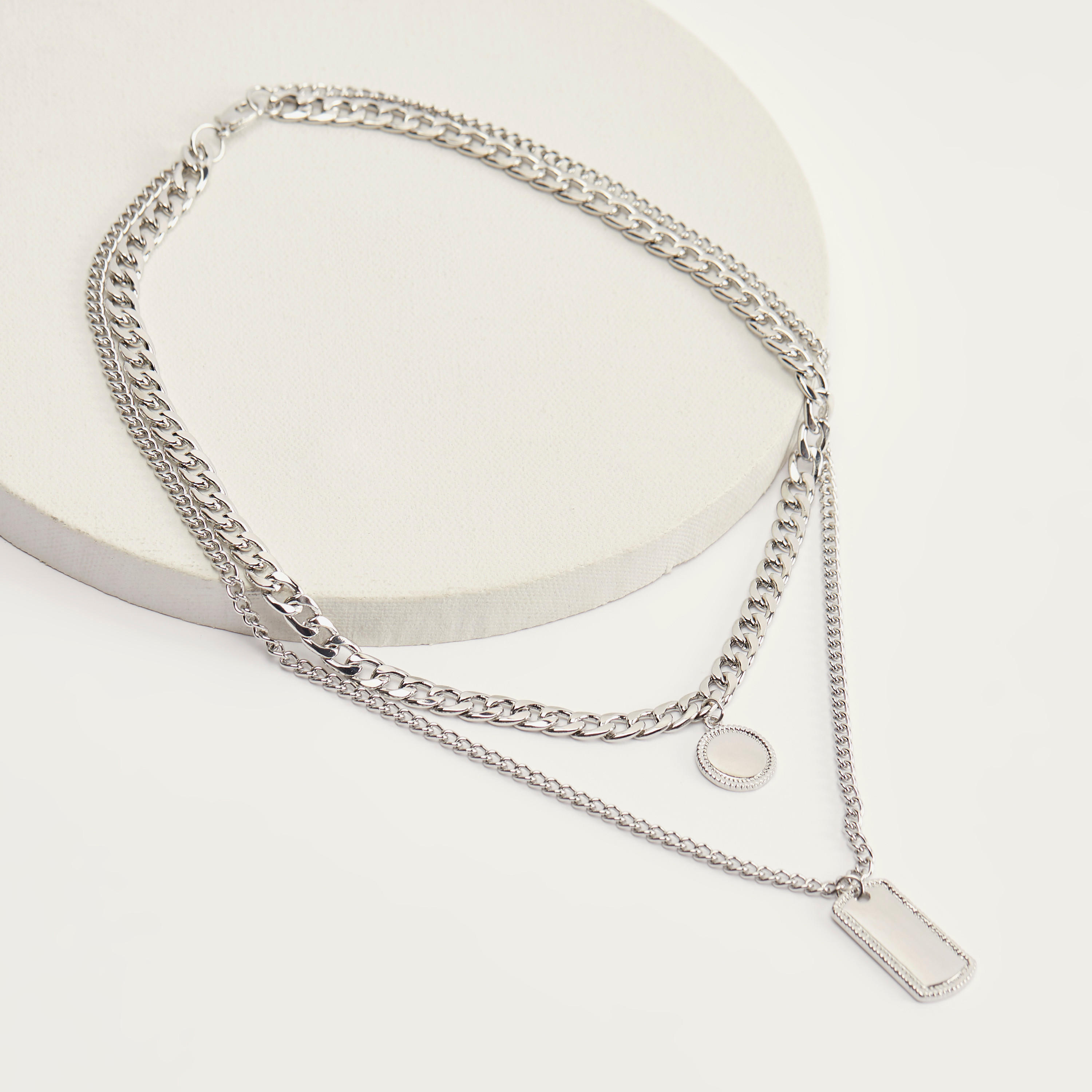 عقد متعدّد الطبقات بمشبك إغلاق-men-watchesandjewellery-necklacesandpendants-image-1