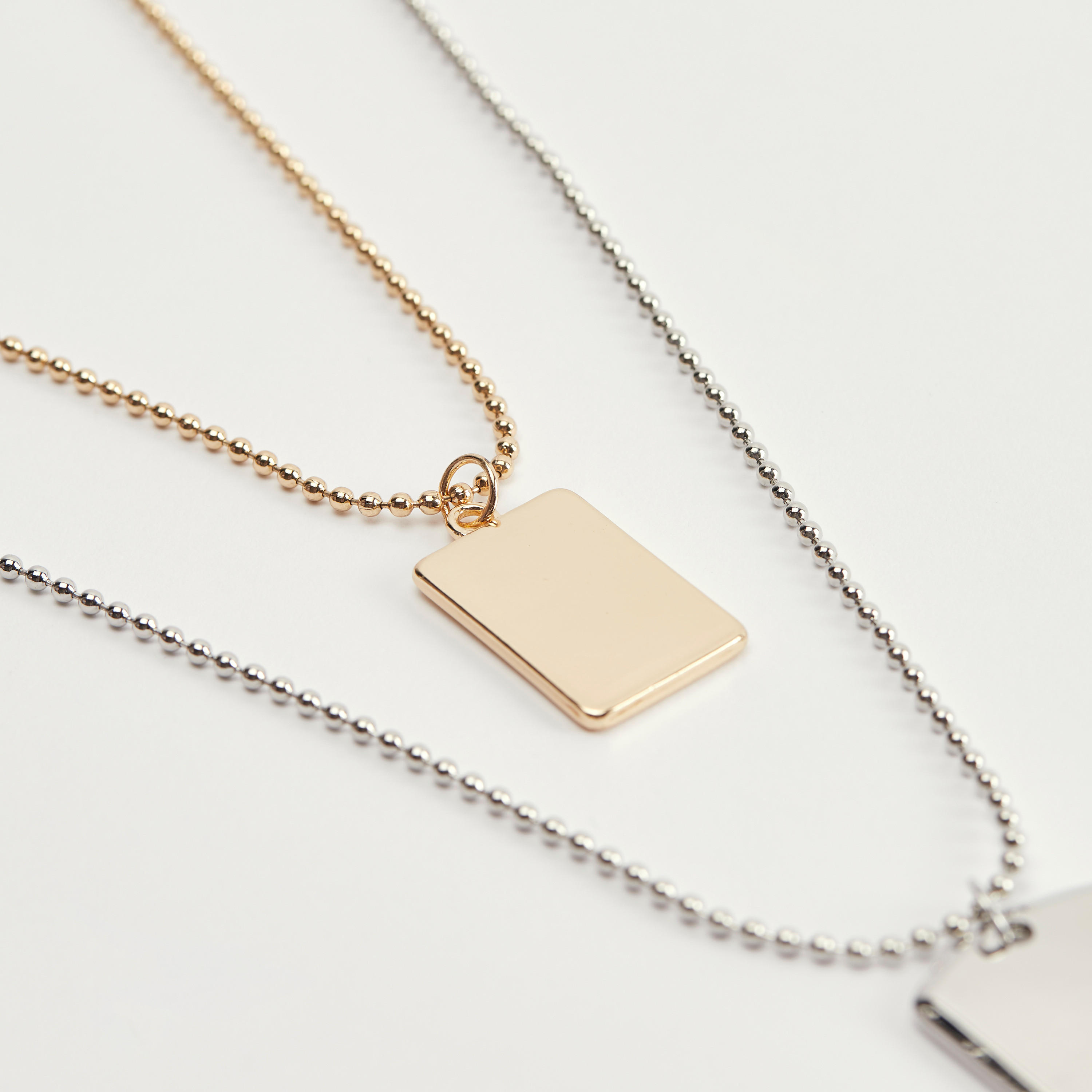 عقد ألوان متعدّدة بمشبك إغلاق - طقم من قطعتين-men-watchesandjewellery-necklacesandpendants-image-2