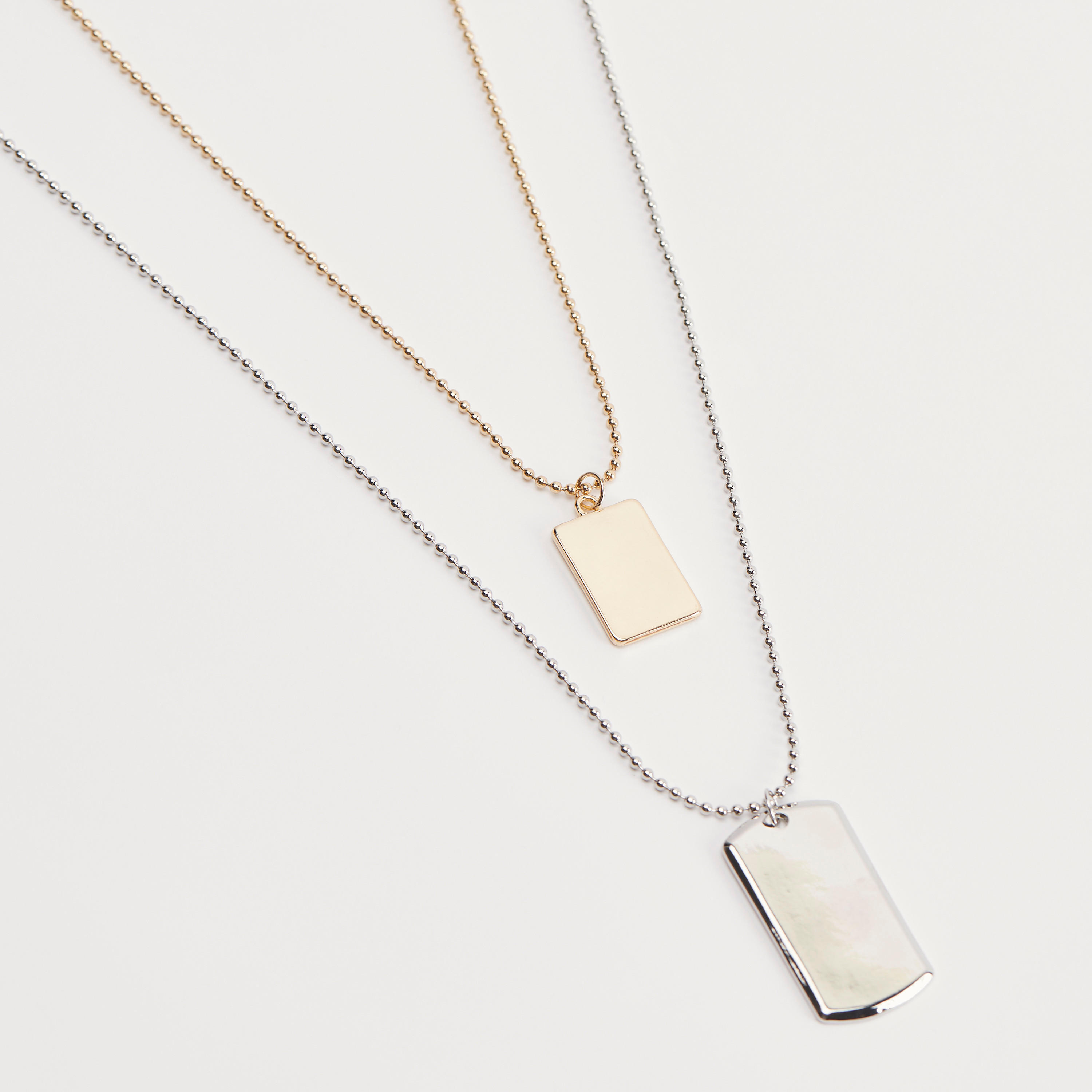 عقد ألوان متعدّدة بمشبك إغلاق - طقم من قطعتين-men-watchesandjewellery-necklacesandpendants-image-3