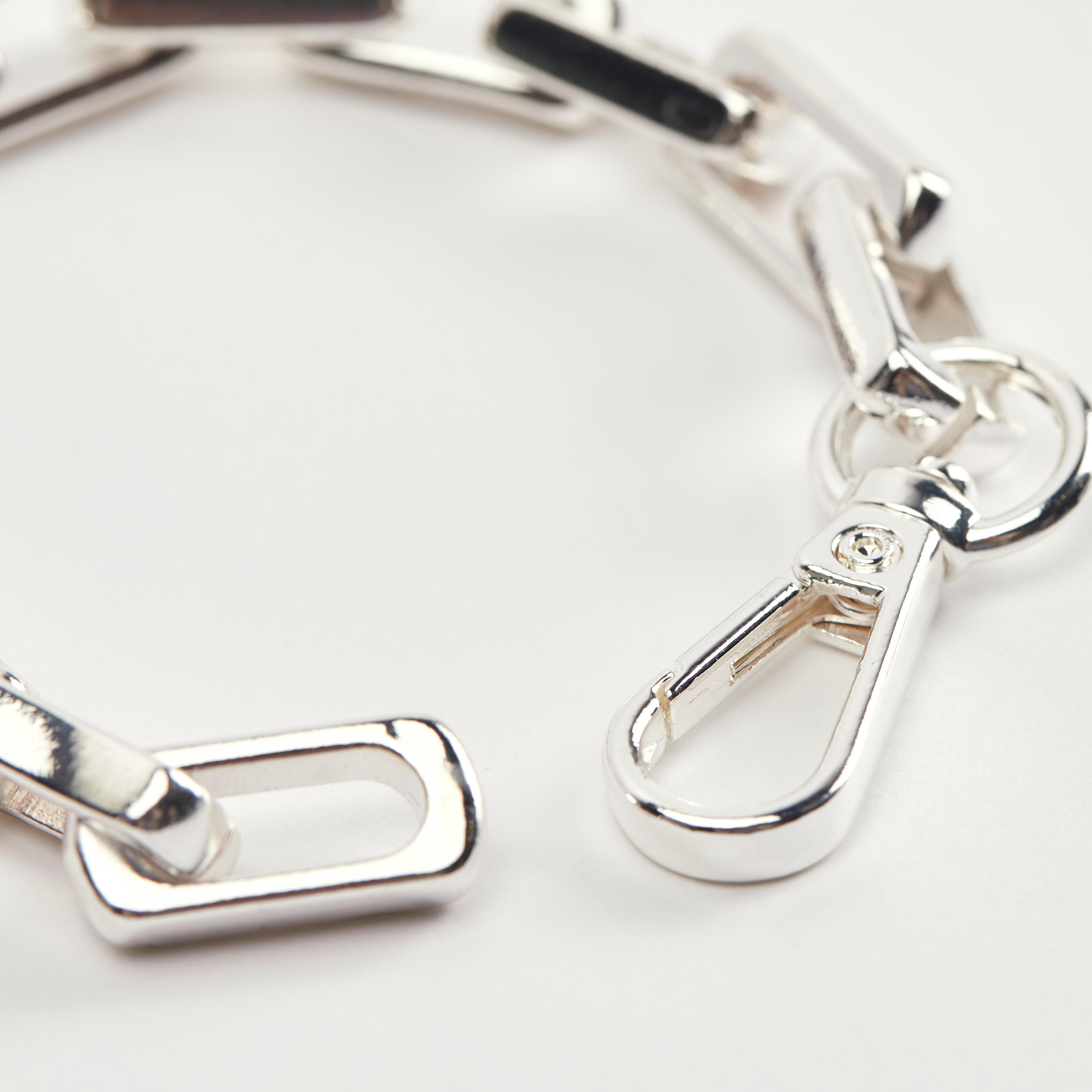 Metallic Chain Link Bracelet with Lobster Clasp Closure-men-watchesandjewellery-bracelets-image-2
