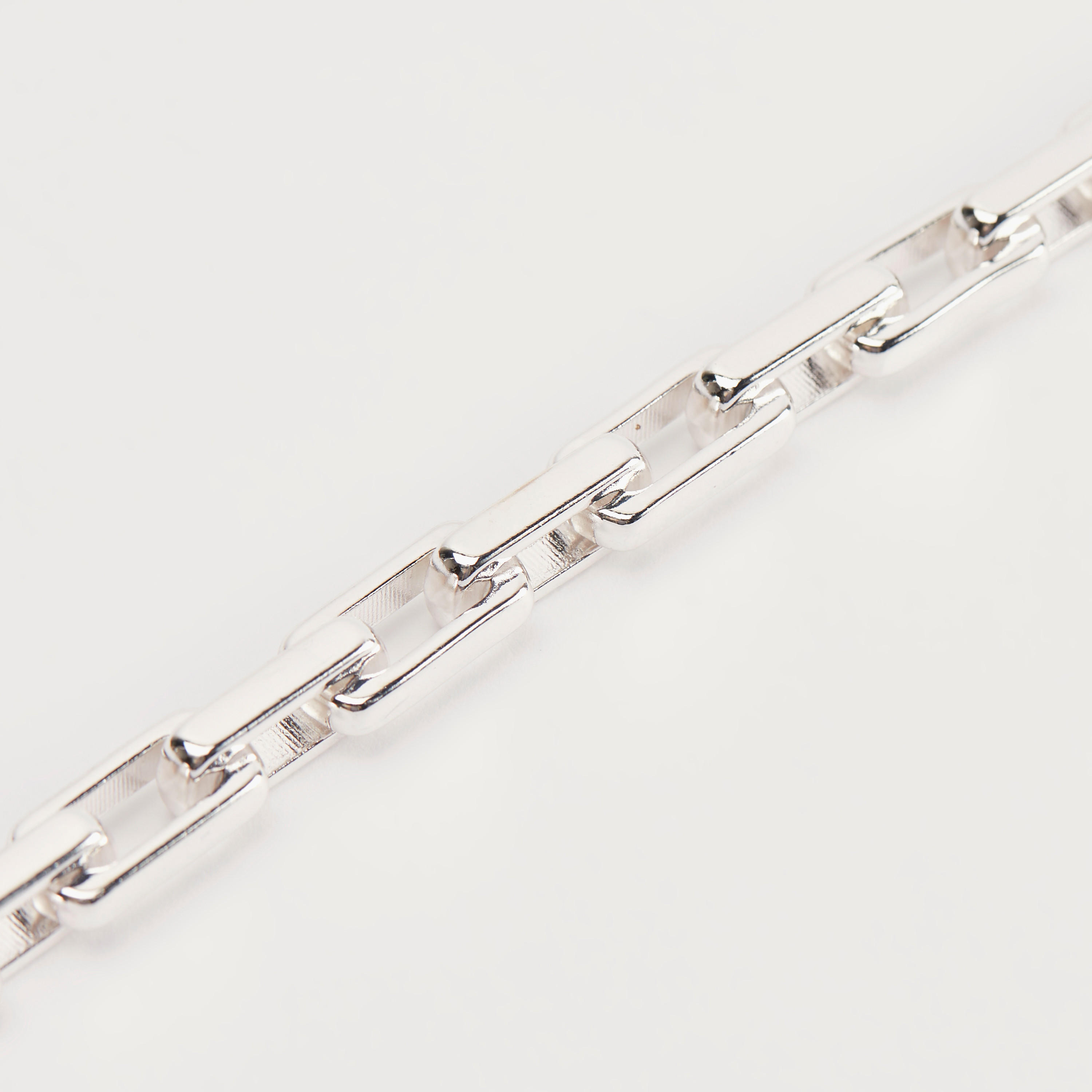 Metallic Chain Link Bracelet with Lobster Clasp Closure-men-watchesandjewellery-bracelets-image-3